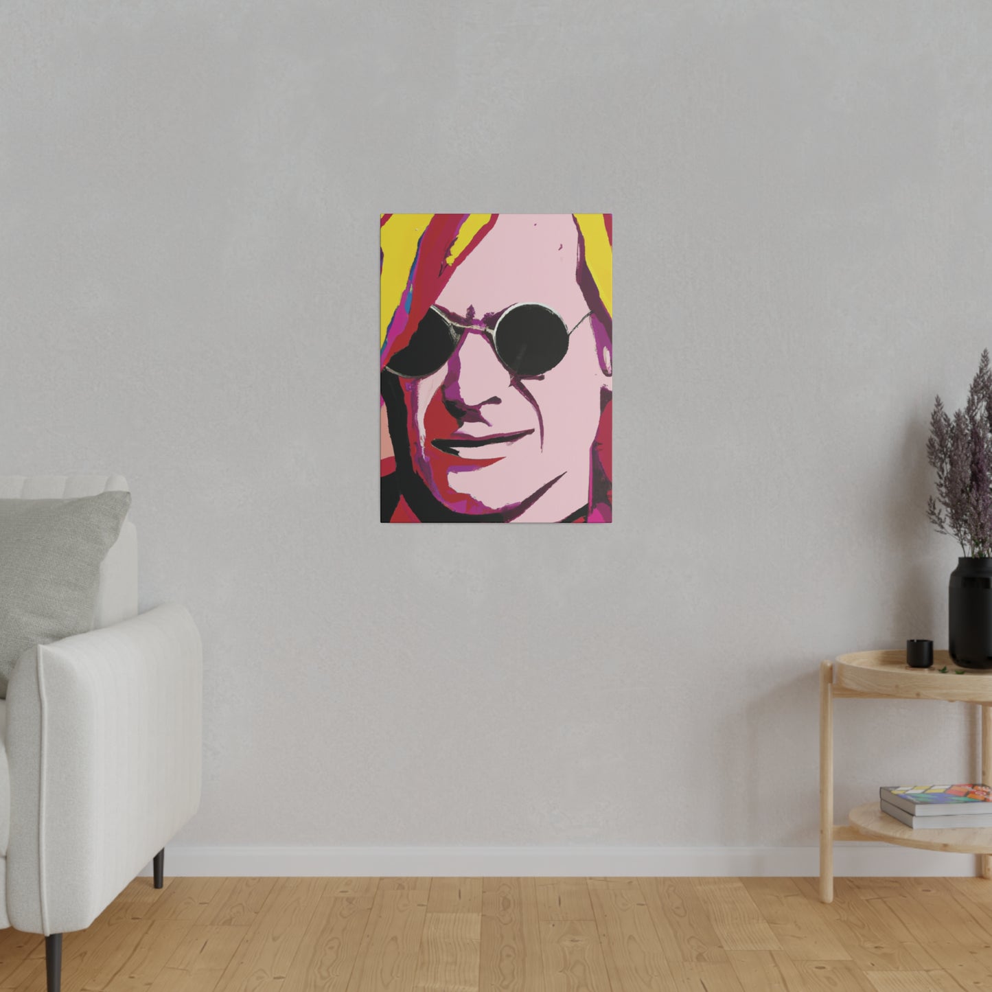 4125F - Rockstar Painting Print | Face | Abstract | Poster | Home Decor | Wall Art | Music Art | Canvas