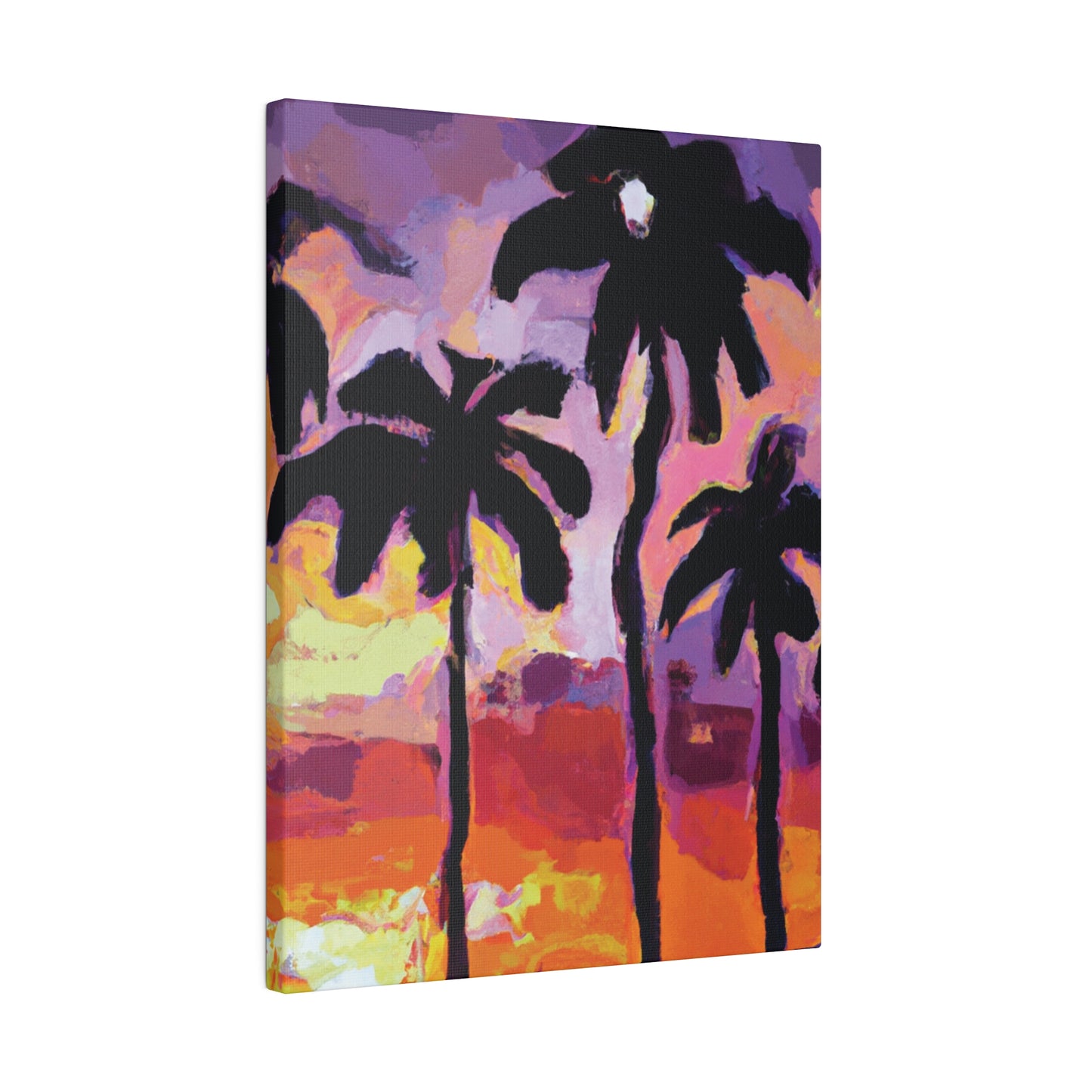 7449F - Miami Beach Sunset Painting Print | Miami | Beach | Sunset | Poster | Home Decor | Wall Art | Canvas