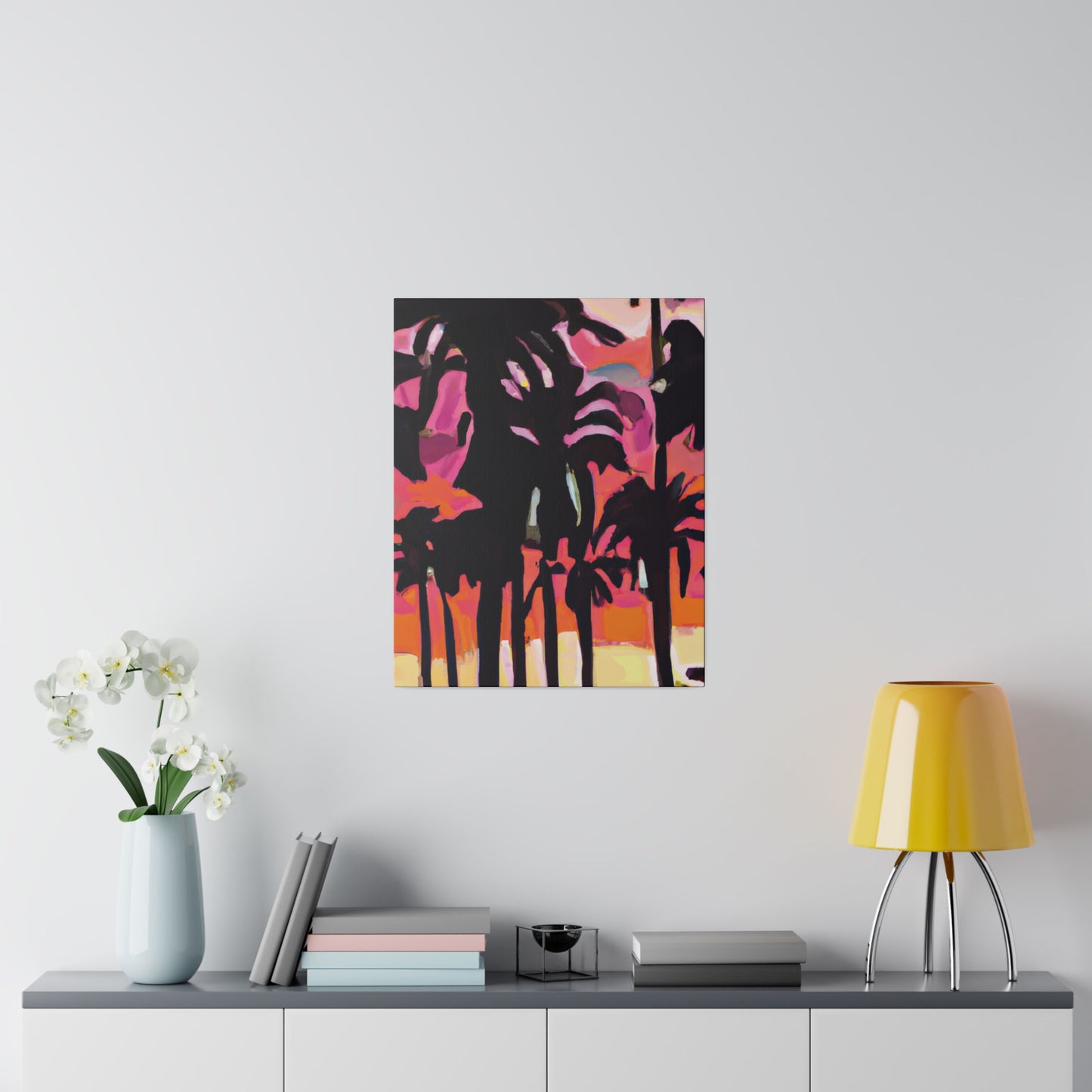 8741N - Miami Beach Sunset Painting Print | Miami | Beach | Sunset | Poster | Home Decor | Wall Art | Canvas