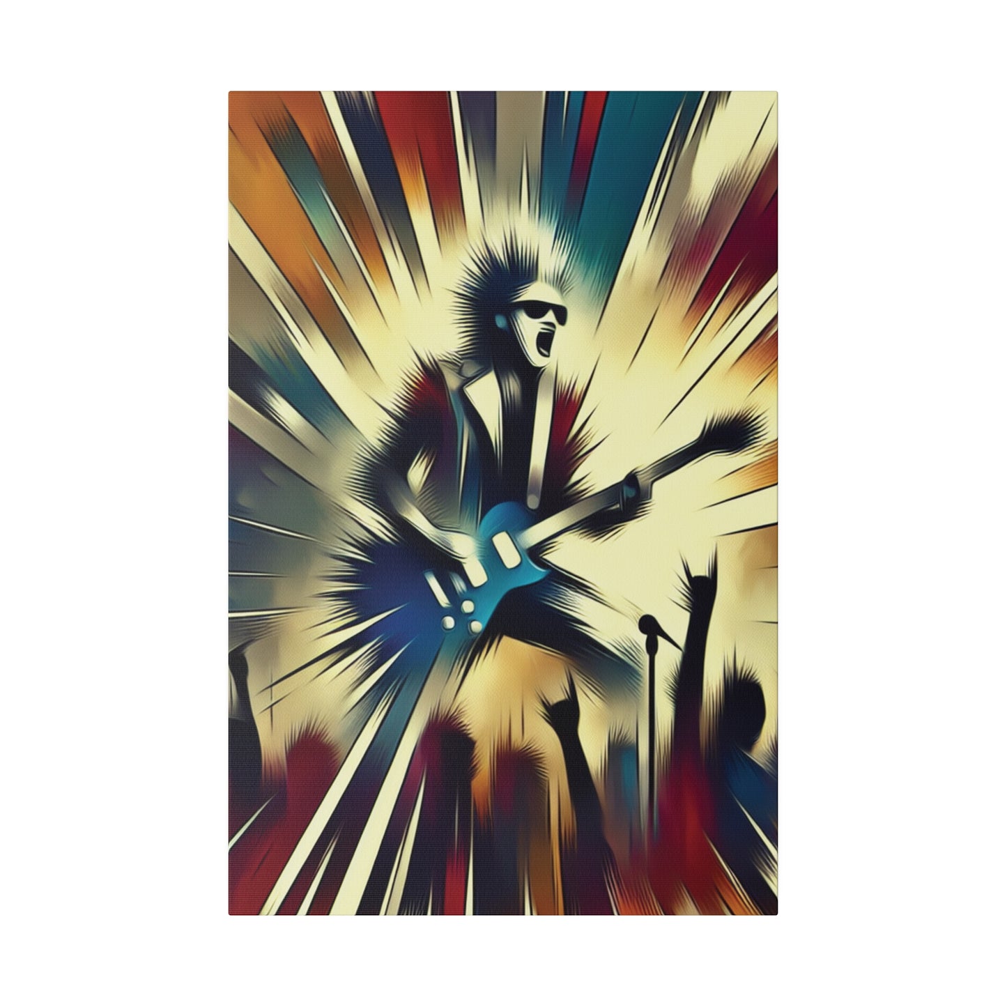 1872L - Rockstar Painting Print | Face | Abstract | Poster | Home Decor | Wall Art | Music Art | Canvas