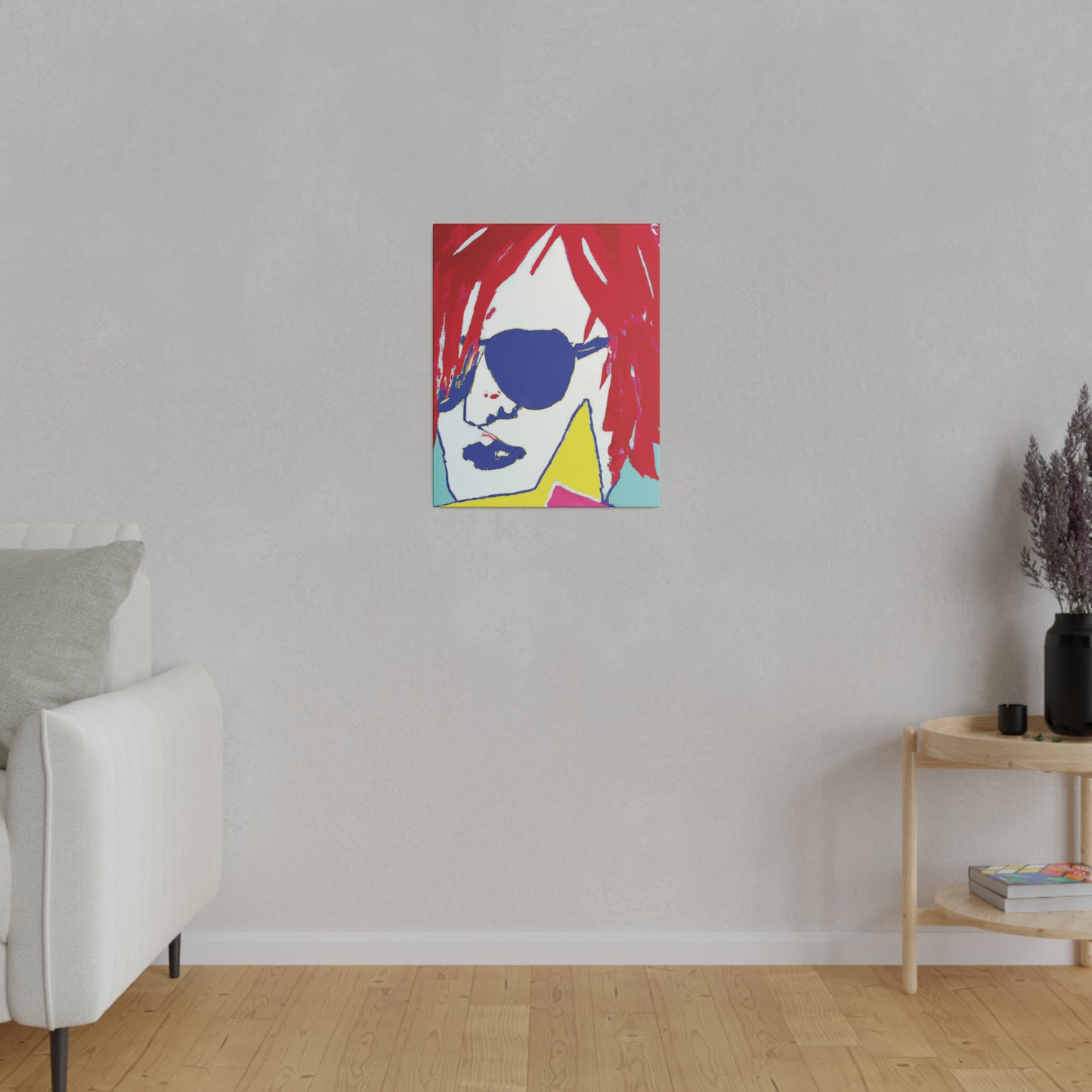 5681B - Rockstar Painting Print | Face | Abstract | Poster | Home Decor | Wall Art | Music Art | Canvas