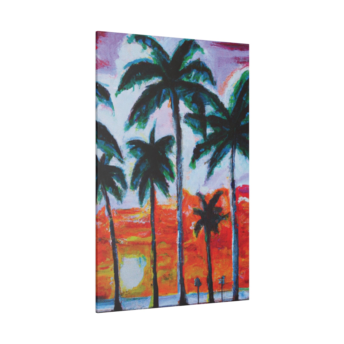 5398G - Miami Beach Sunset Painting Print | Miami | Beach | Sunset | Poster | Home Decor | Wall Art | Canvas