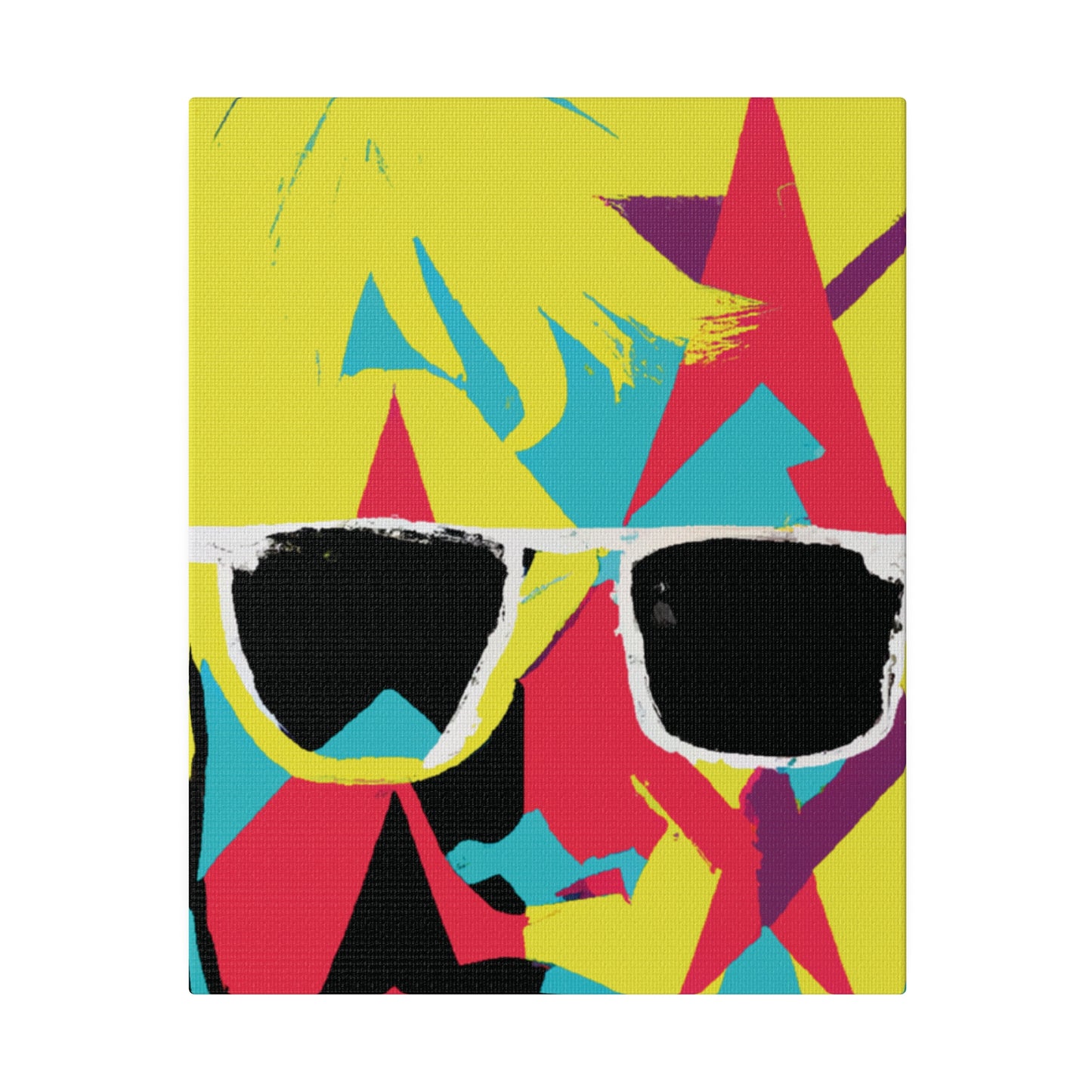 8383B - Rockstar Painting Print | Face | Abstract | Poster | Home Decor | Wall Art | Music Art | Canvas