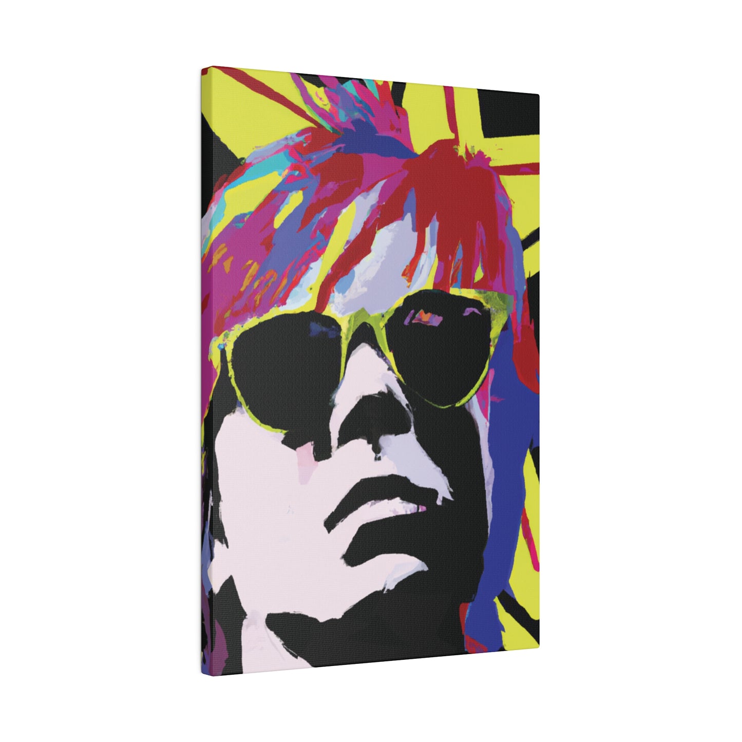 2184J - Rockstar Painting Print | Face | Abstract | Poster | Home Decor | Wall Art | Music Art | Canvas