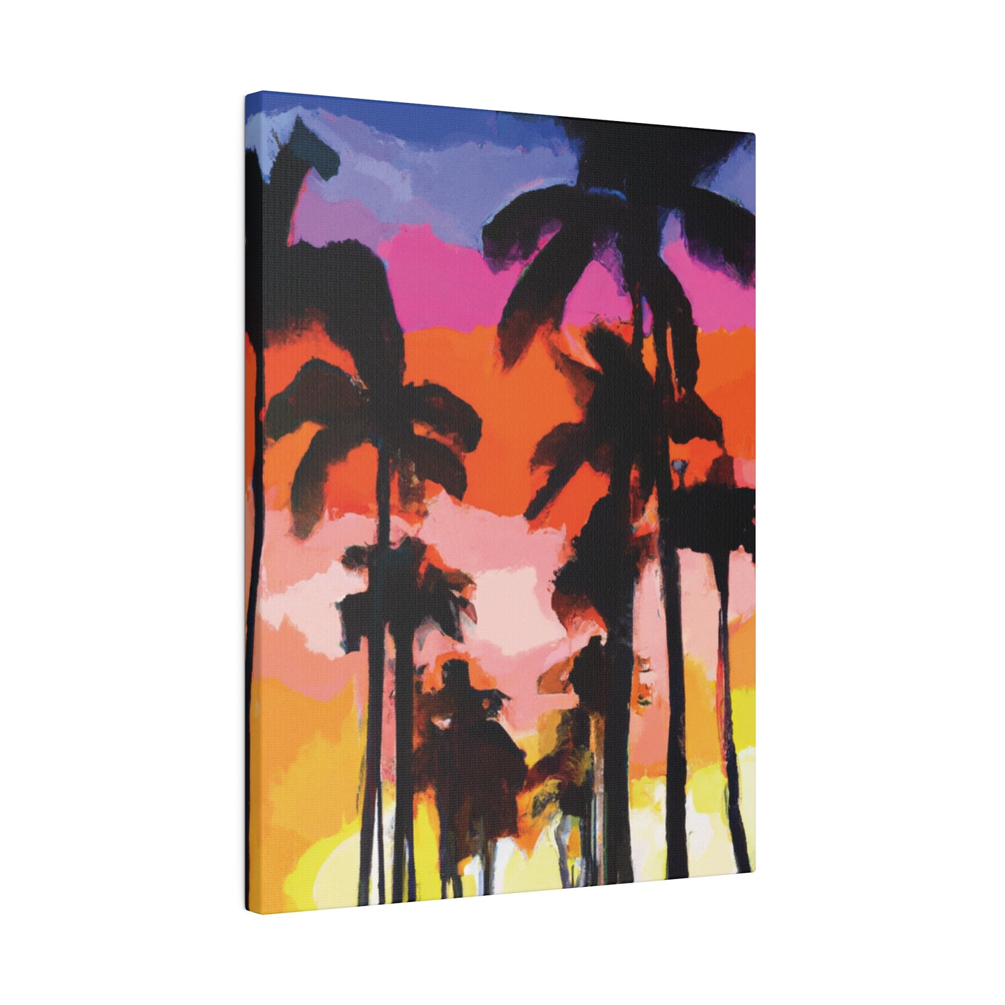 5857E - Miami Beach Sunset Painting Print | Miami | Beach | Sunset | Poster | Home Decor | Wall Art | Canvas