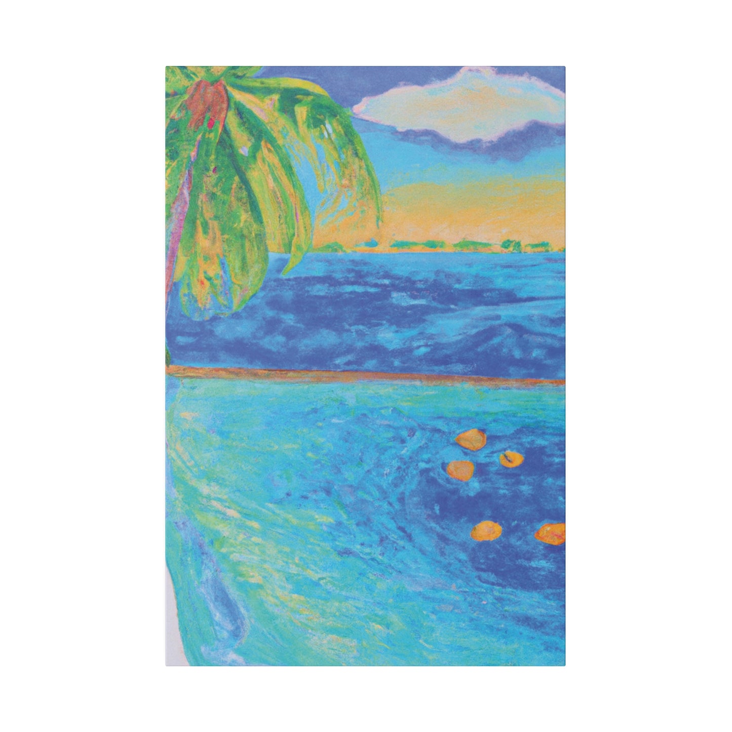 4268O - Bahamas Ocean Painting Print | Bahamas | Ocean | Beach | Poster | Home Decor | Wall Art | Canvas