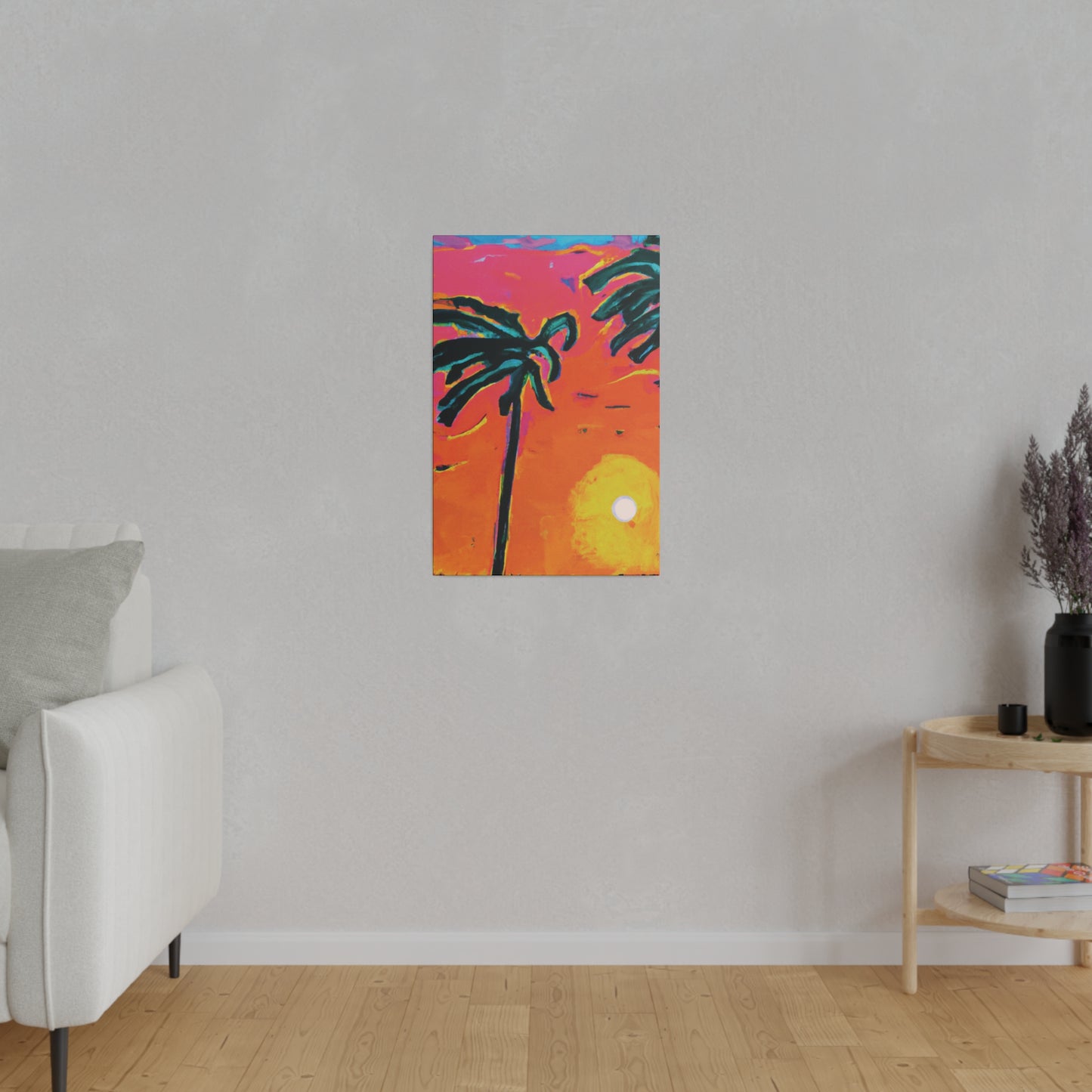 7273U - Miami Beach Sunset Painting Print | Miami | Beach | Sunset | Poster | Home Decor | Wall Art | Canvas