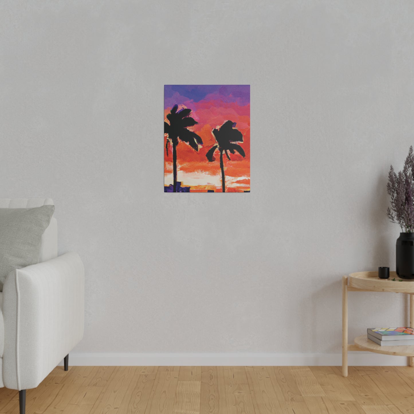 3243X - Miami Beach Sunset Painting Print | Miami | Beach | Sunset | Poster | Home Decor | Wall Art | Canvas