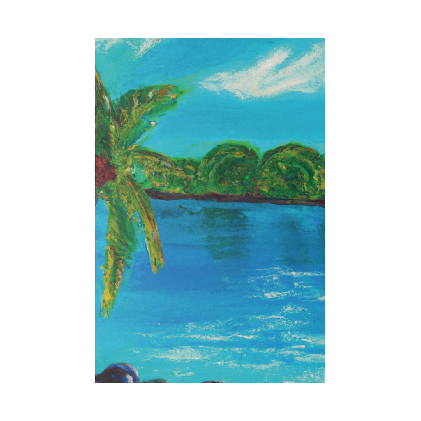 4245A - Bahamas Ocean Painting Print | Bahamas | Ocean | Beach | Poster | Home Decor | Wall Art | Canvas