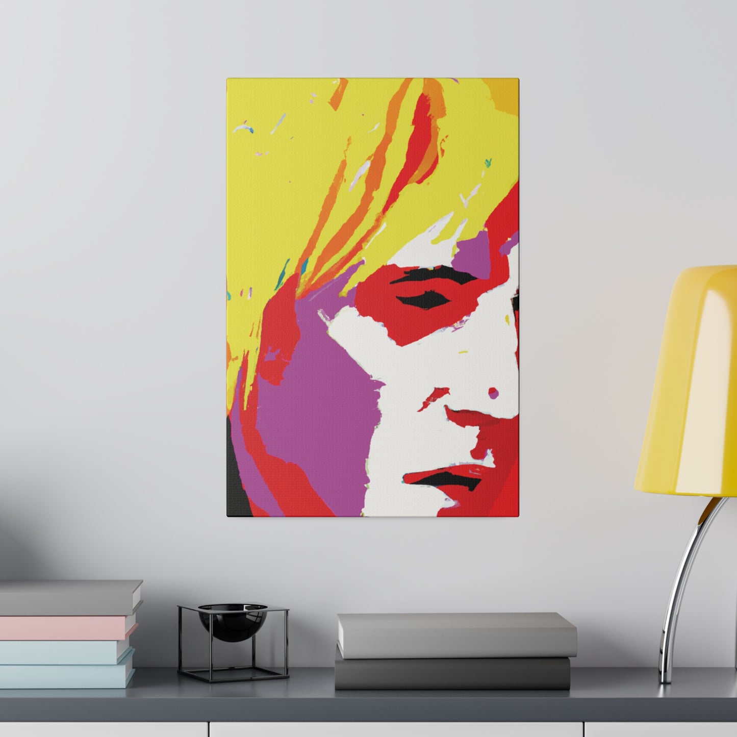 175X - Rockstar Painting Print | Face | Abstract | Poster | Home Decor | Wall Art | Music Art | Canvas