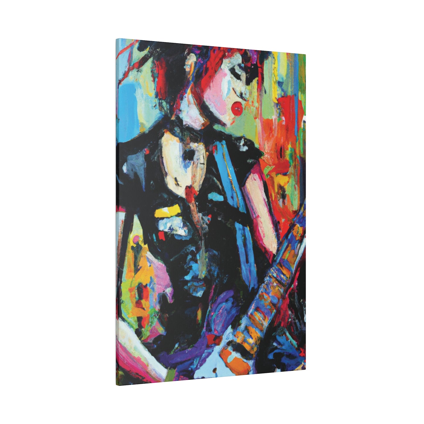 703H - Rockstar Oil Painting Style Print | Poster | Home Decor | Wall Art | Music Art | Canvas