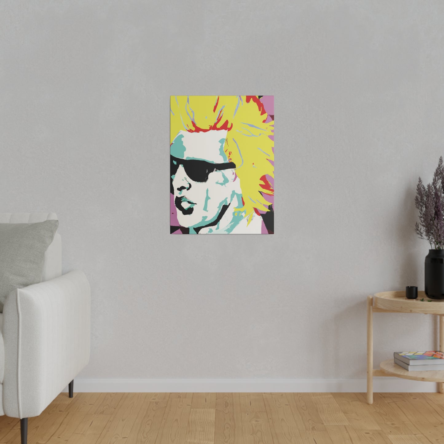 8282G - Rockstar Painting Print | Face | Abstract | Poster | Home Decor | Wall Art | Music Art | Canvas