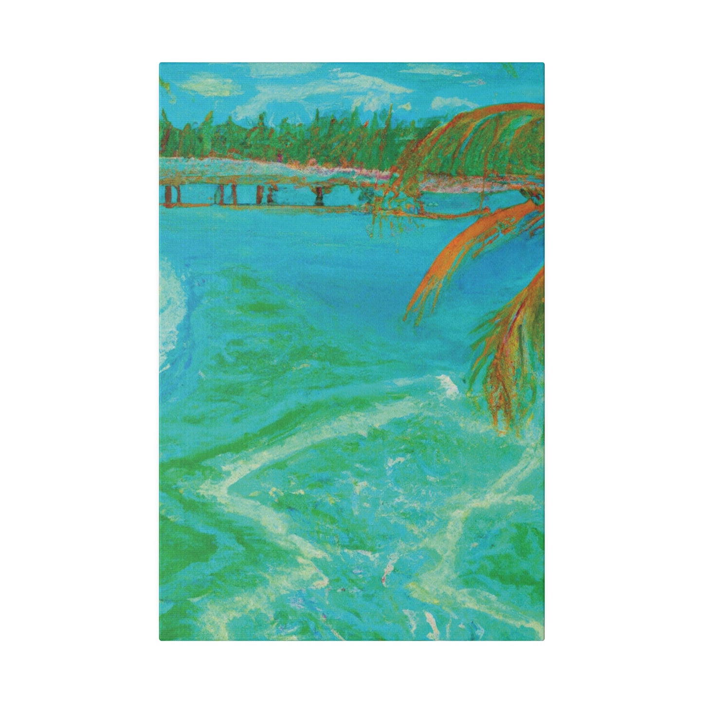 8864B - Bahamas Ocean Painting Print | Bahamas | Ocean | Beach | Poster | Home Decor | Wall Art | Canvas