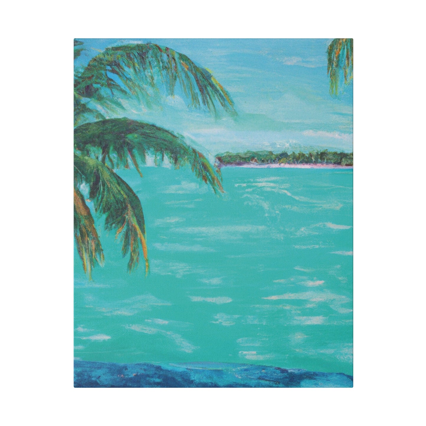 362P - Bahamas Ocean Painting Print | Bahamas | Ocean | Beach | Poster | Home Decor | Wall Art | Canvas