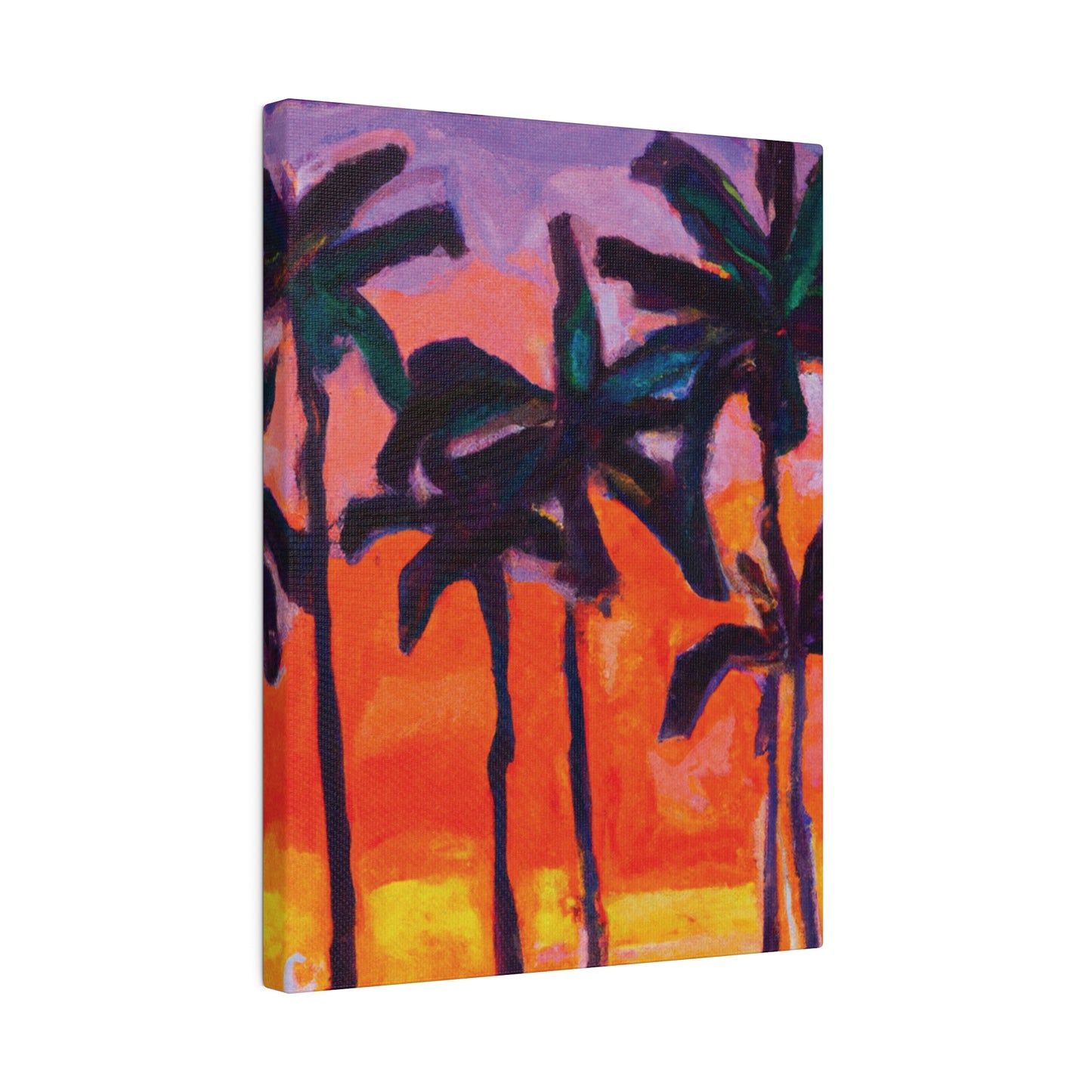 5618V - Miami Beach Sunset Painting Print | Miami | Beach | Sunset | Poster | Home Decor | Wall Art | Canvas