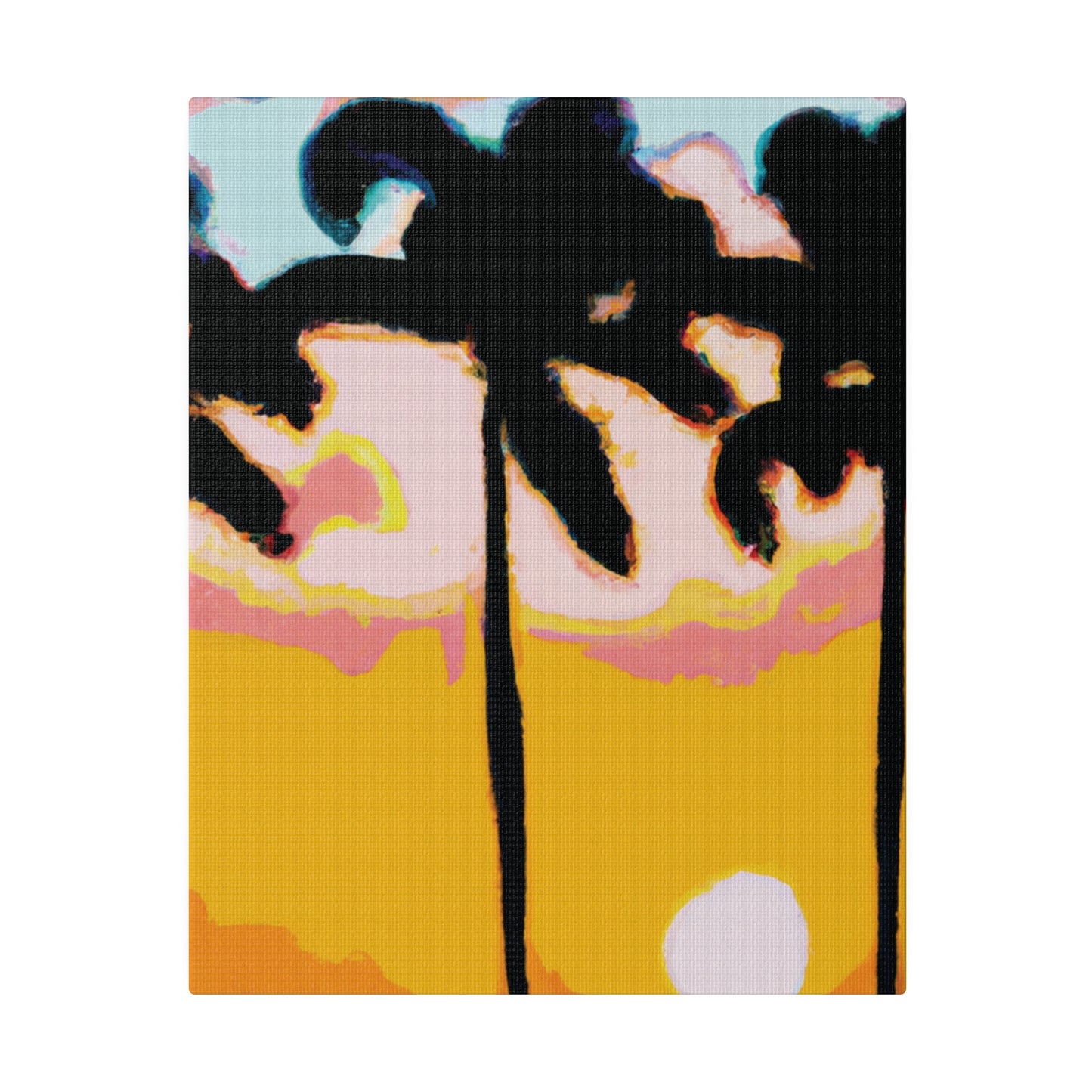 8495E - Miami Beach Sunset Painting Print | Miami | Beach | Sunset | Poster | Home Decor | Wall Art | Canvas