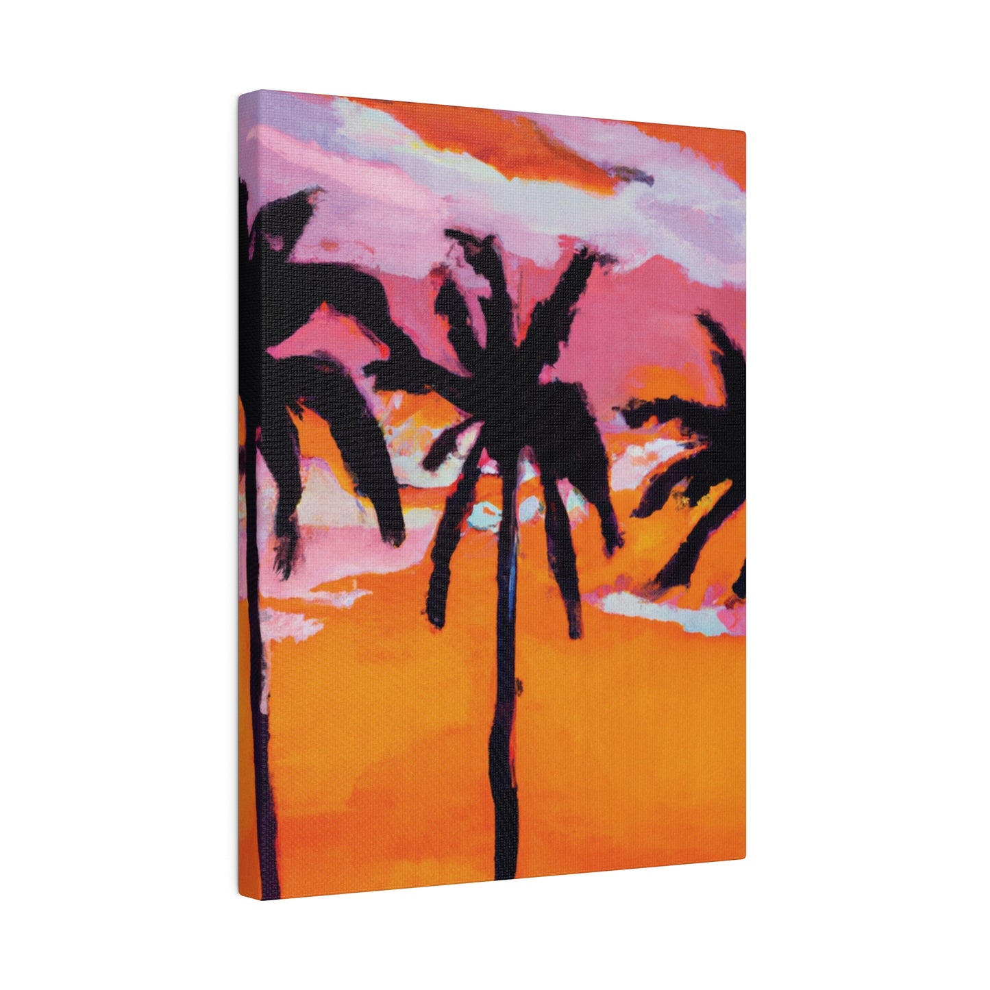 4491U - Miami Beach Sunset Painting Print | Miami | Beach | Sunset | Poster | Home Decor | Wall Art | Canvas