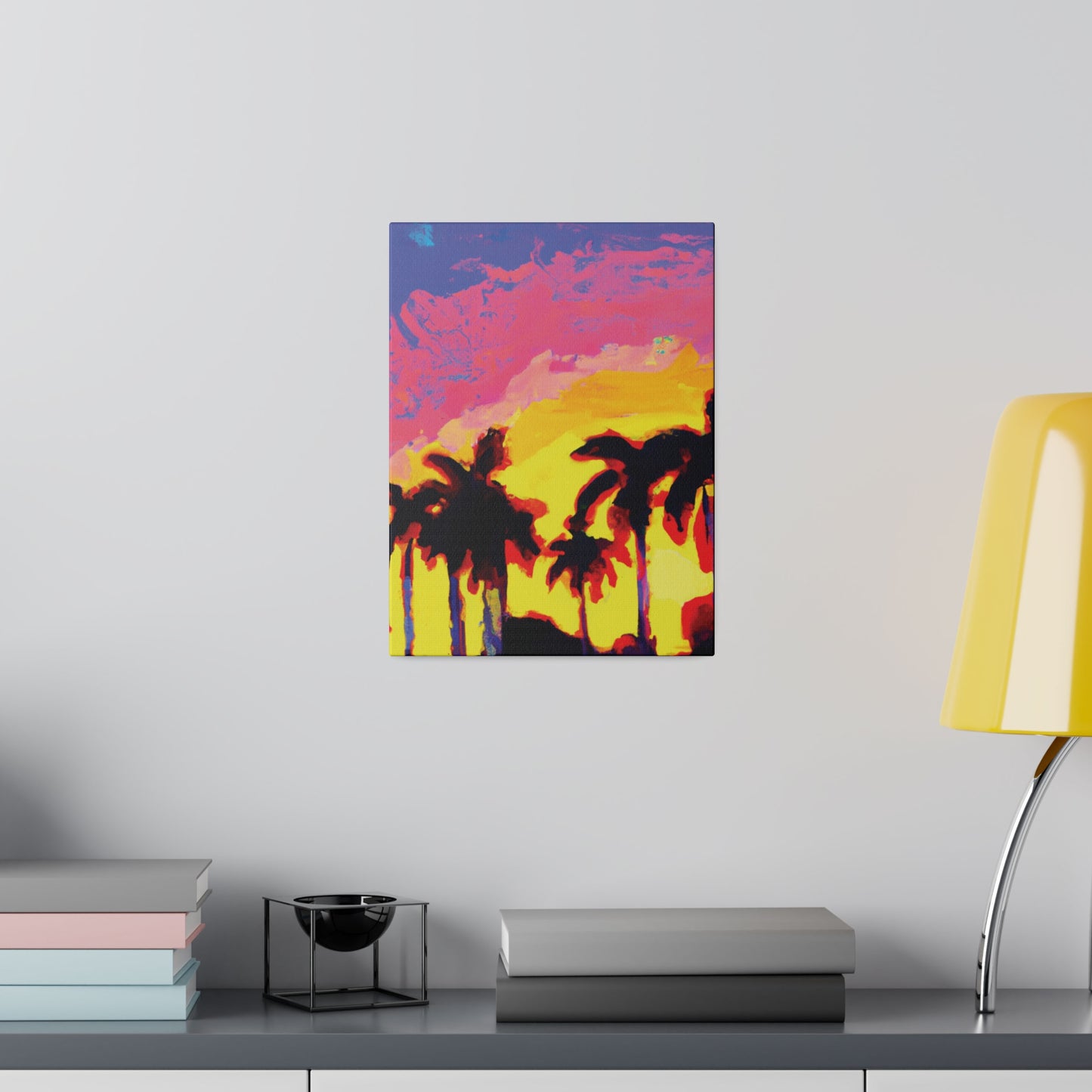 9284G - Miami Beach Sunset Painting Print | Miami | Beach | Sunset | Poster | Home Decor | Wall Art | Canvas