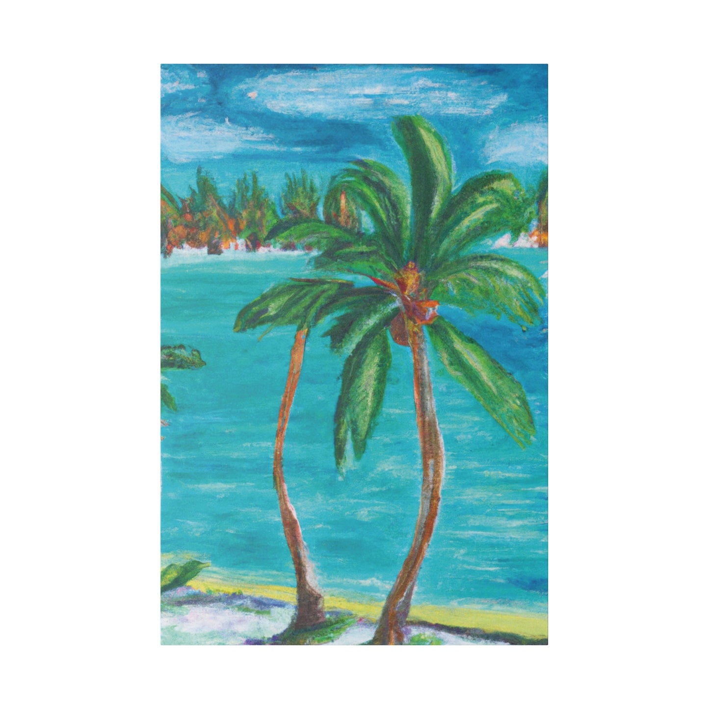 8299I - Bahamas Ocean Painting Print | Bahamas | Ocean | Beach | Poster | Home Decor | Wall Art | Canvas