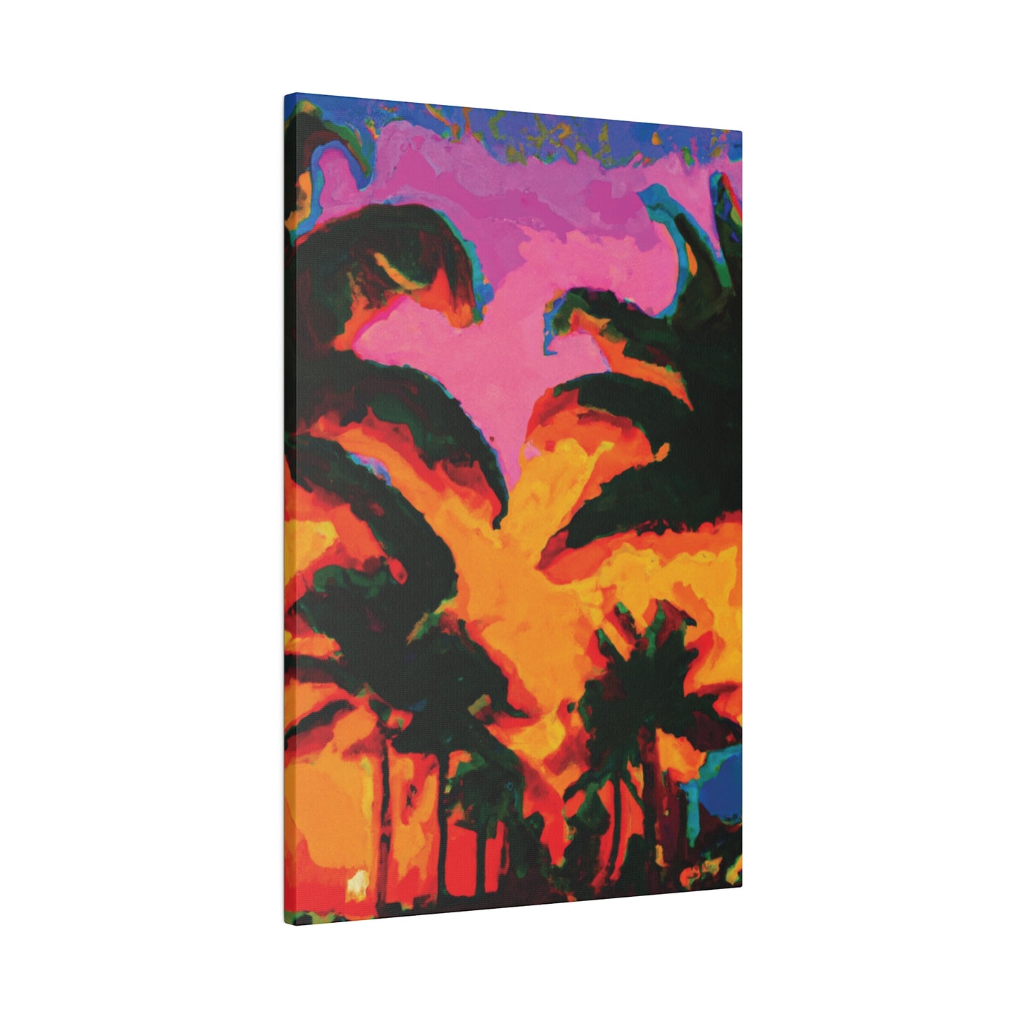 223L - Miami Beach Sunset Painting Print | Miami | Beach | Sunset | Poster | Home Decor | Wall Art | Canvas