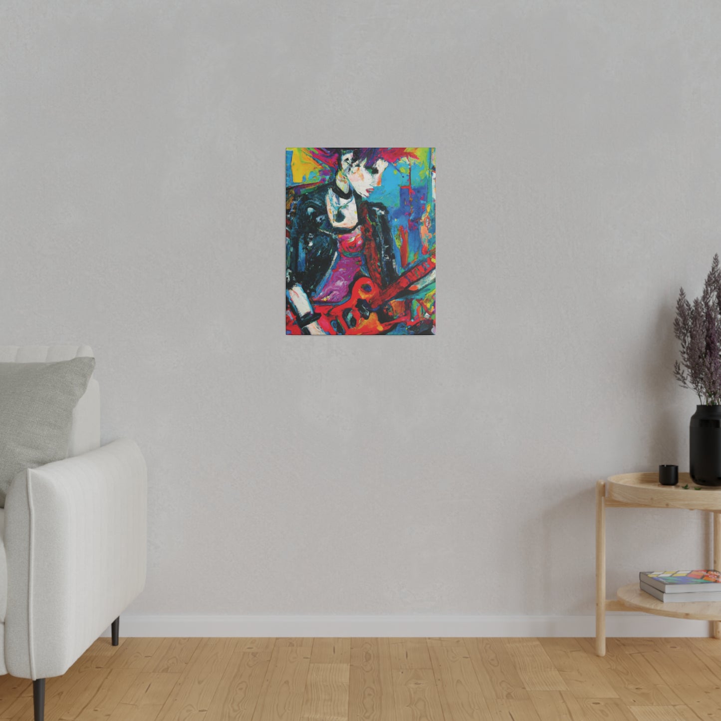 9051F - Rockstar Oil Painting Style Print | Poster | Home Decor | Wall Art | Music Art | Canvas