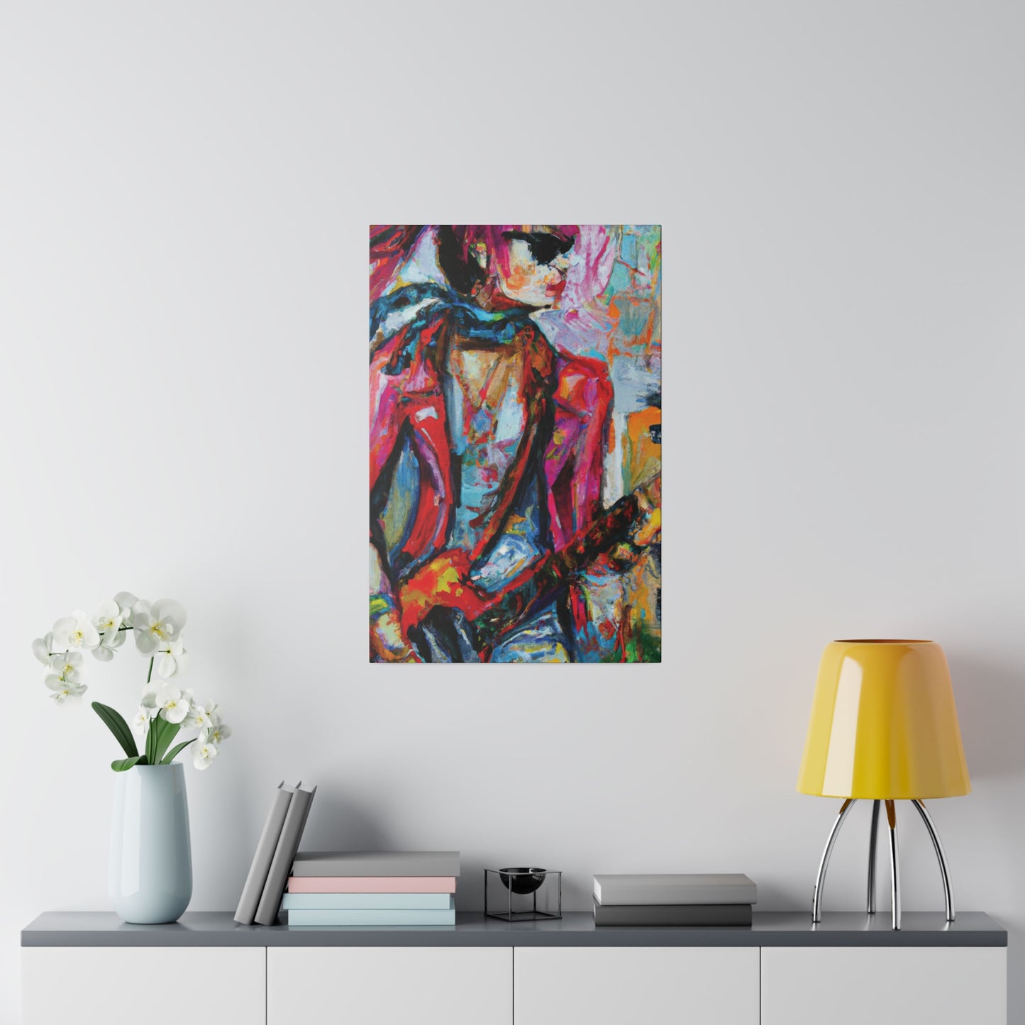 5694F - Rockstar Oil Painting Style Print | Poster | Home Decor | Wall Art | Music Art | Canvas