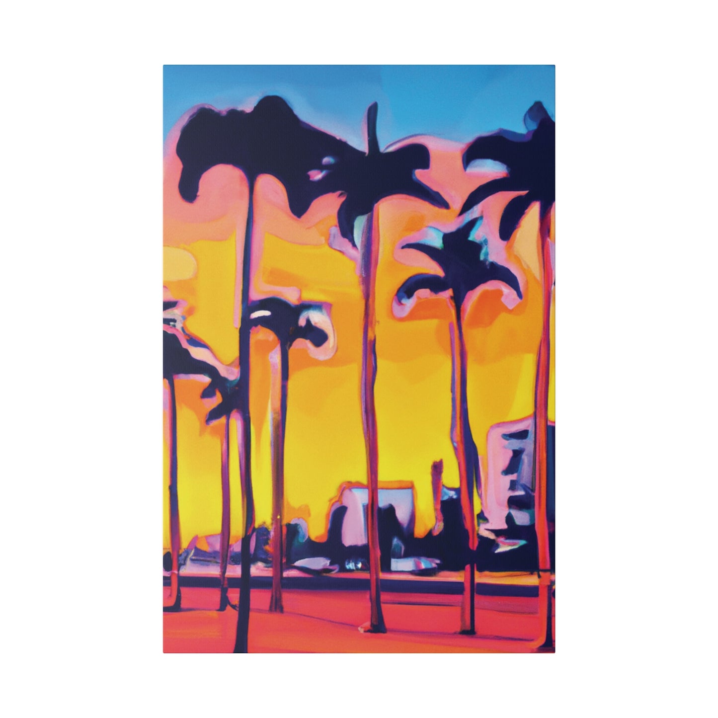 9692W - Miami Beach Sunset Painting Print | Miami | Beach | Sunset | Poster | Home Decor | Wall Art | Canvas