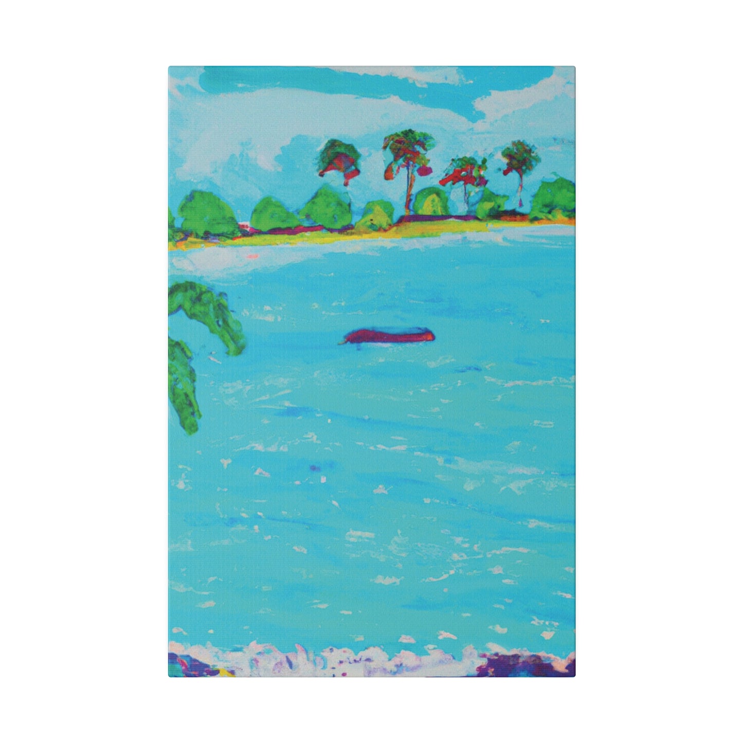 7481H - Bahamas Ocean Painting Print | Bahamas | Ocean | Beach | Poster | Home Decor | Wall Art | Canvas