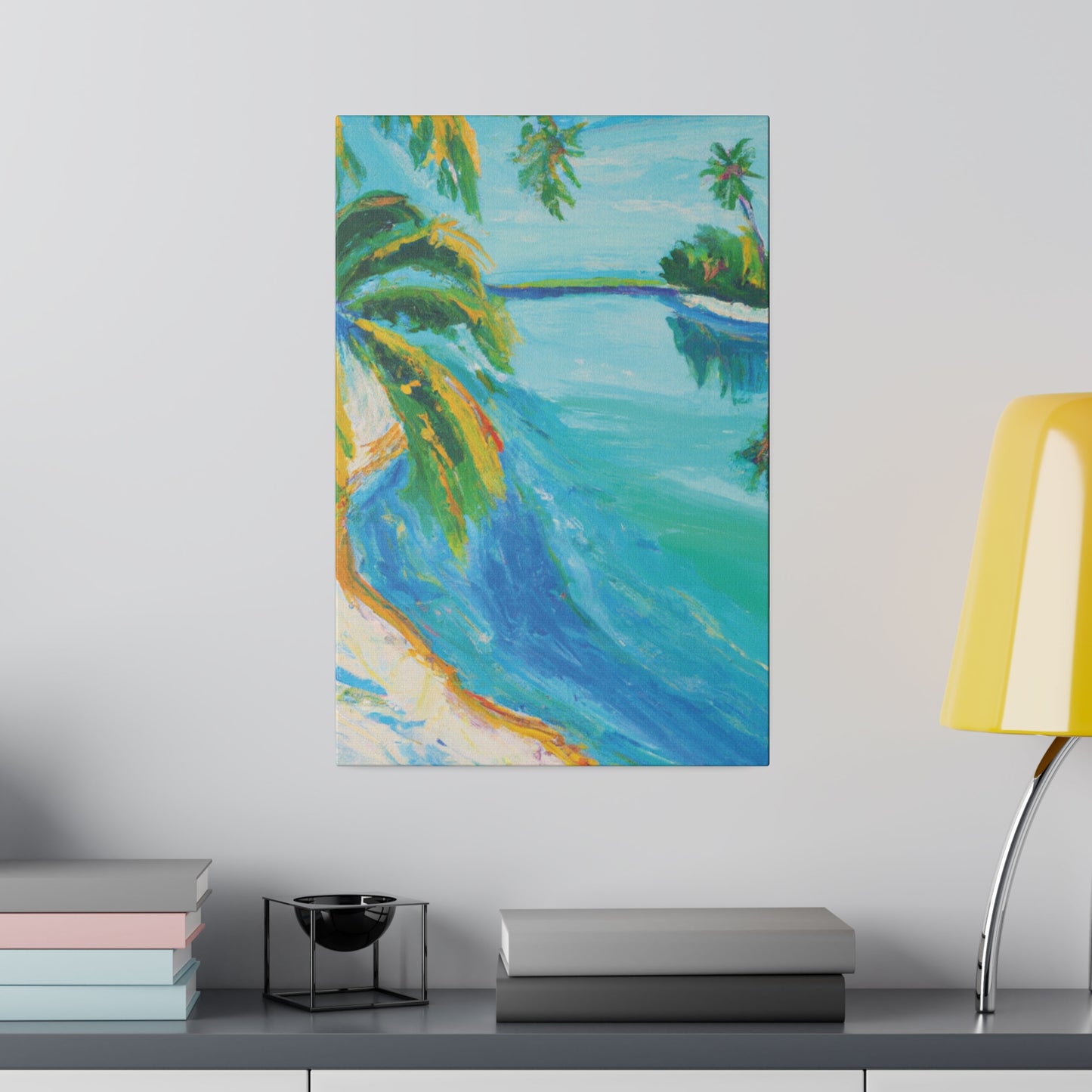 5339K - Bahamas Ocean Painting Print | Bahamas | Ocean | Beach | Poster | Home Decor | Wall Art | Canvas