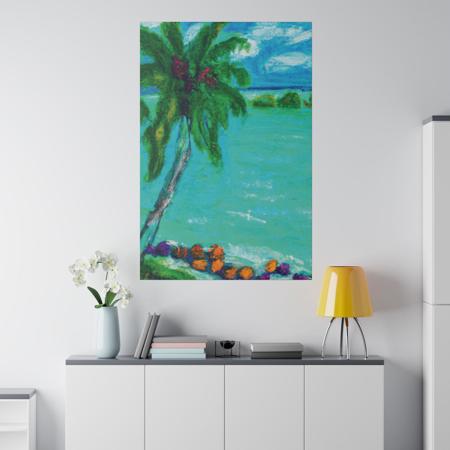 8864T - Bahamas Ocean Painting Print | Bahamas | Ocean | Beach | Poster | Home Decor | Wall Art | Canvas