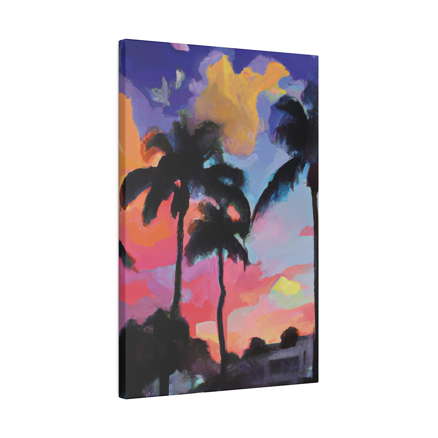 5334Q - Miami Beach Sunset Painting Print | Miami | Beach | Sunset | Poster | Home Decor | Wall Art | Canvas