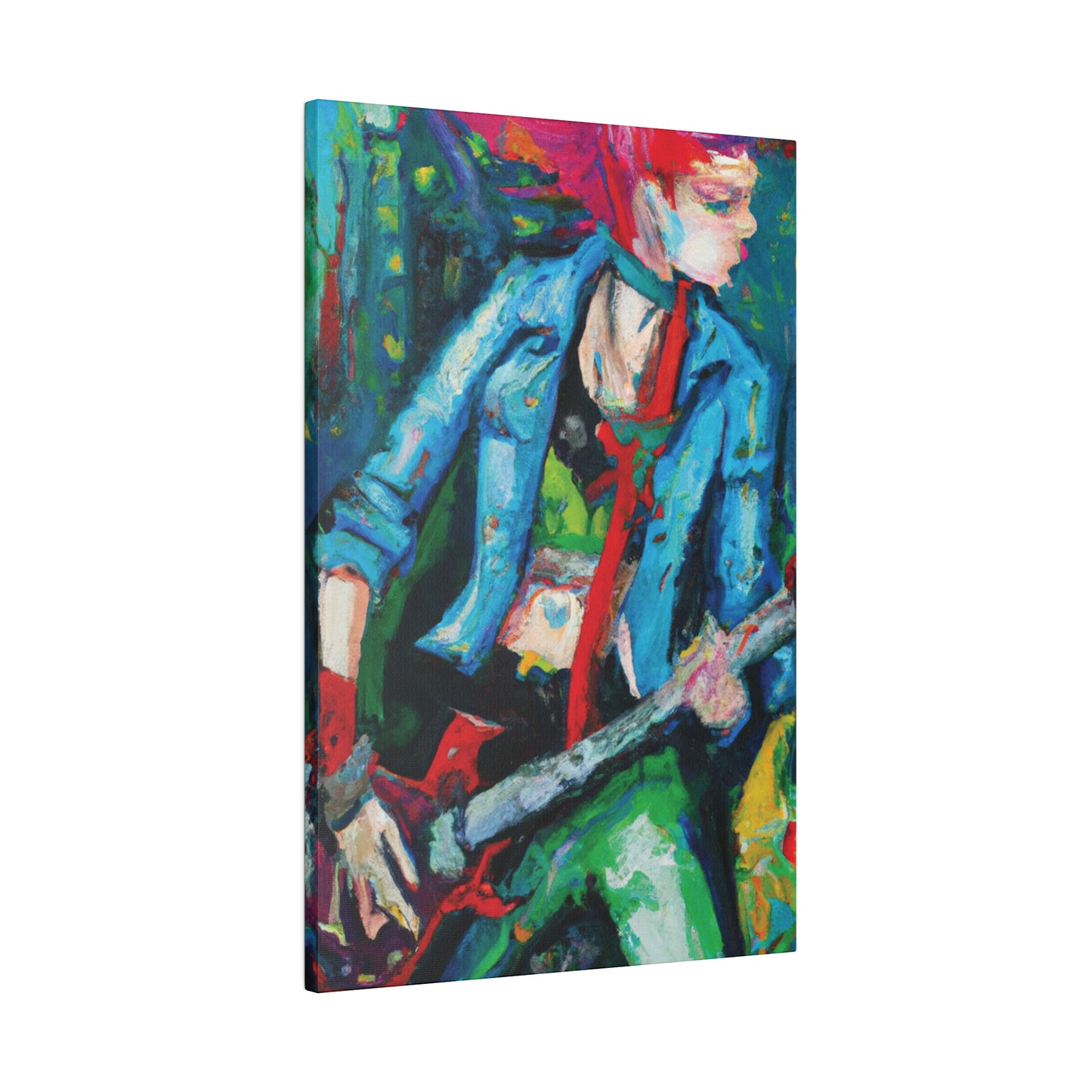 6775F - Rockstar Oil Painting Style Print | Poster | Home Decor | Wall Art | Music Art | Canvas