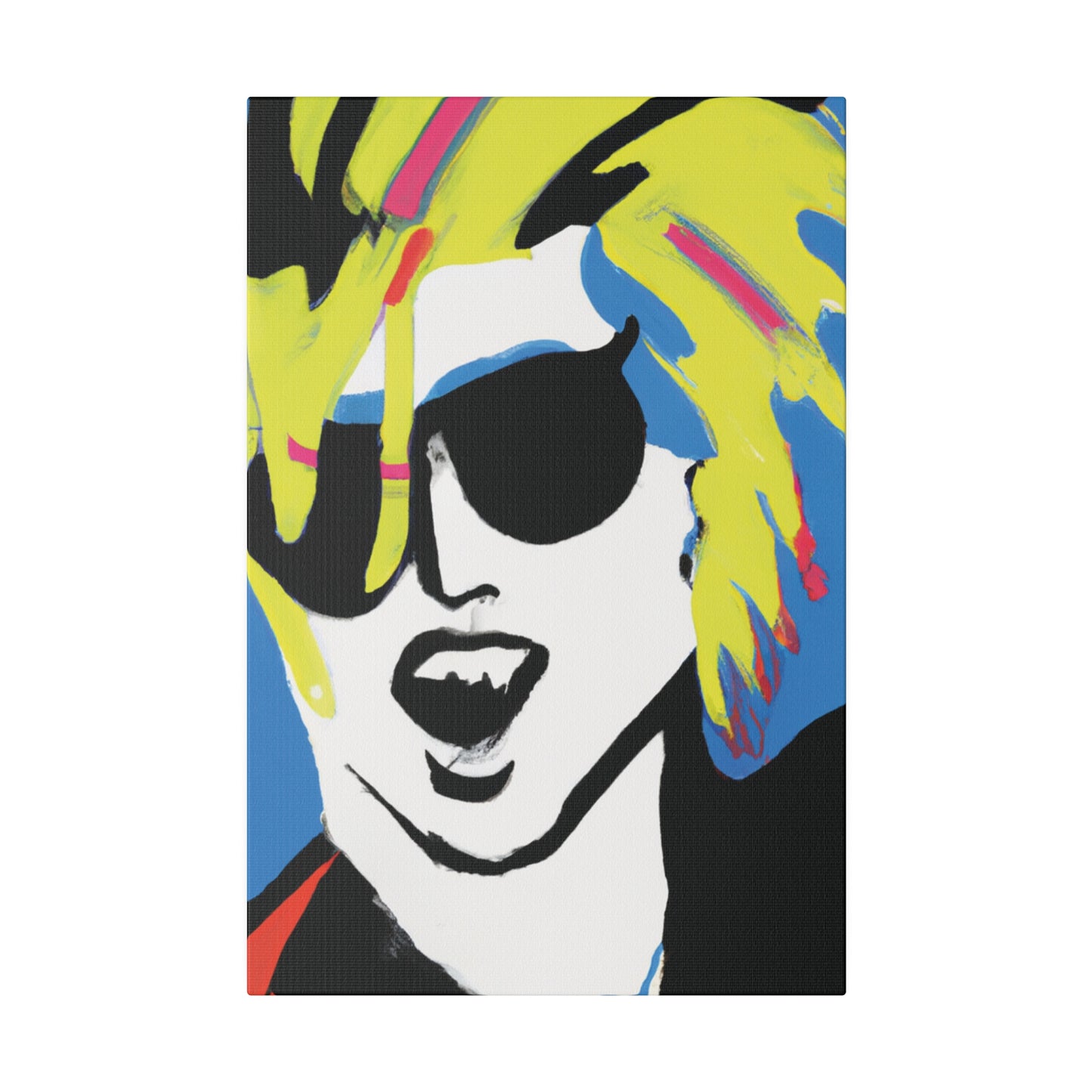 7500X - Rockstar Painting Print | Face | Abstract | Poster | Home Decor | Wall Art | Music Art | Canvas