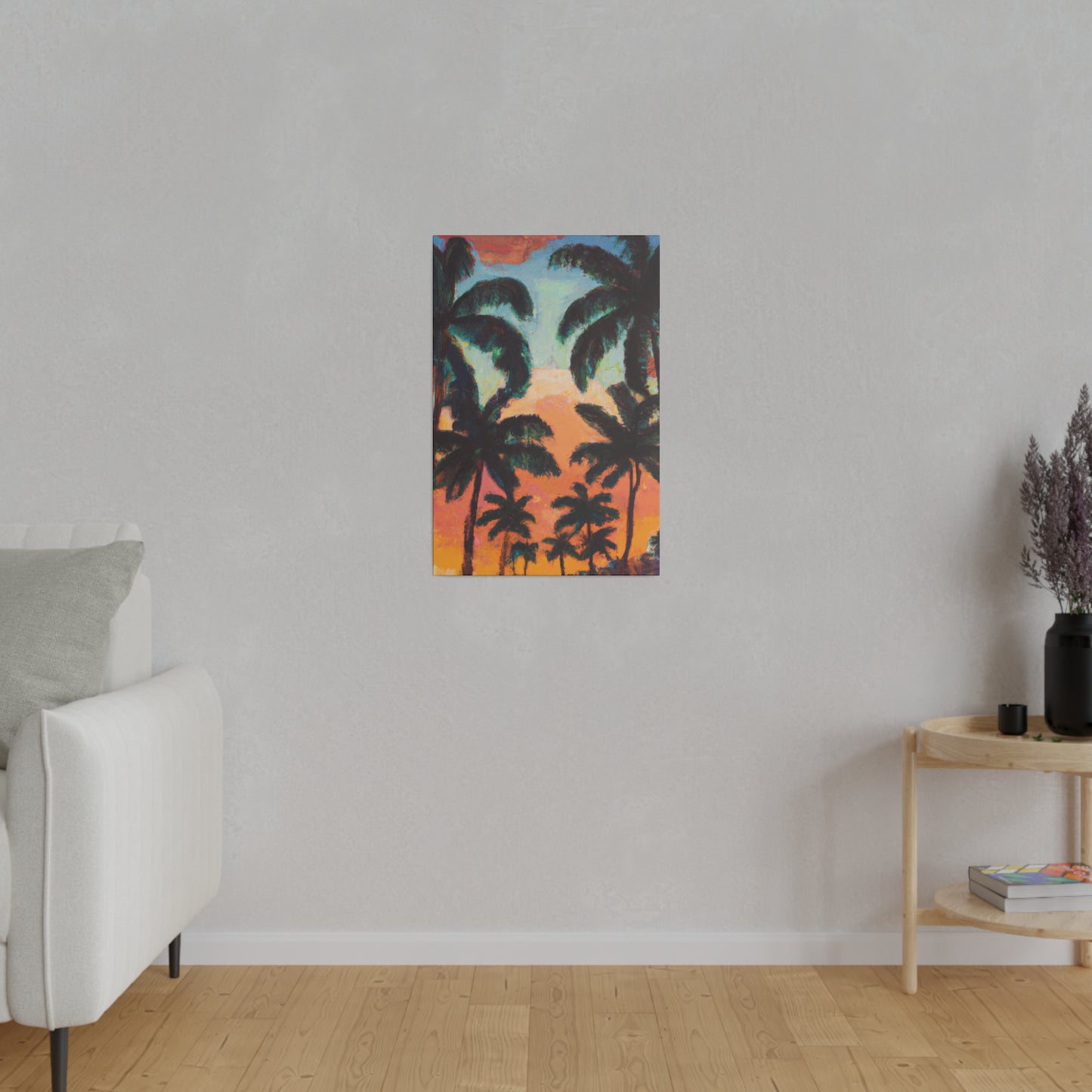 2854A - Miami Beach Sunset Painting Print | Miami | Beach | Sunset | Poster | Home Decor | Wall Art | Canvas