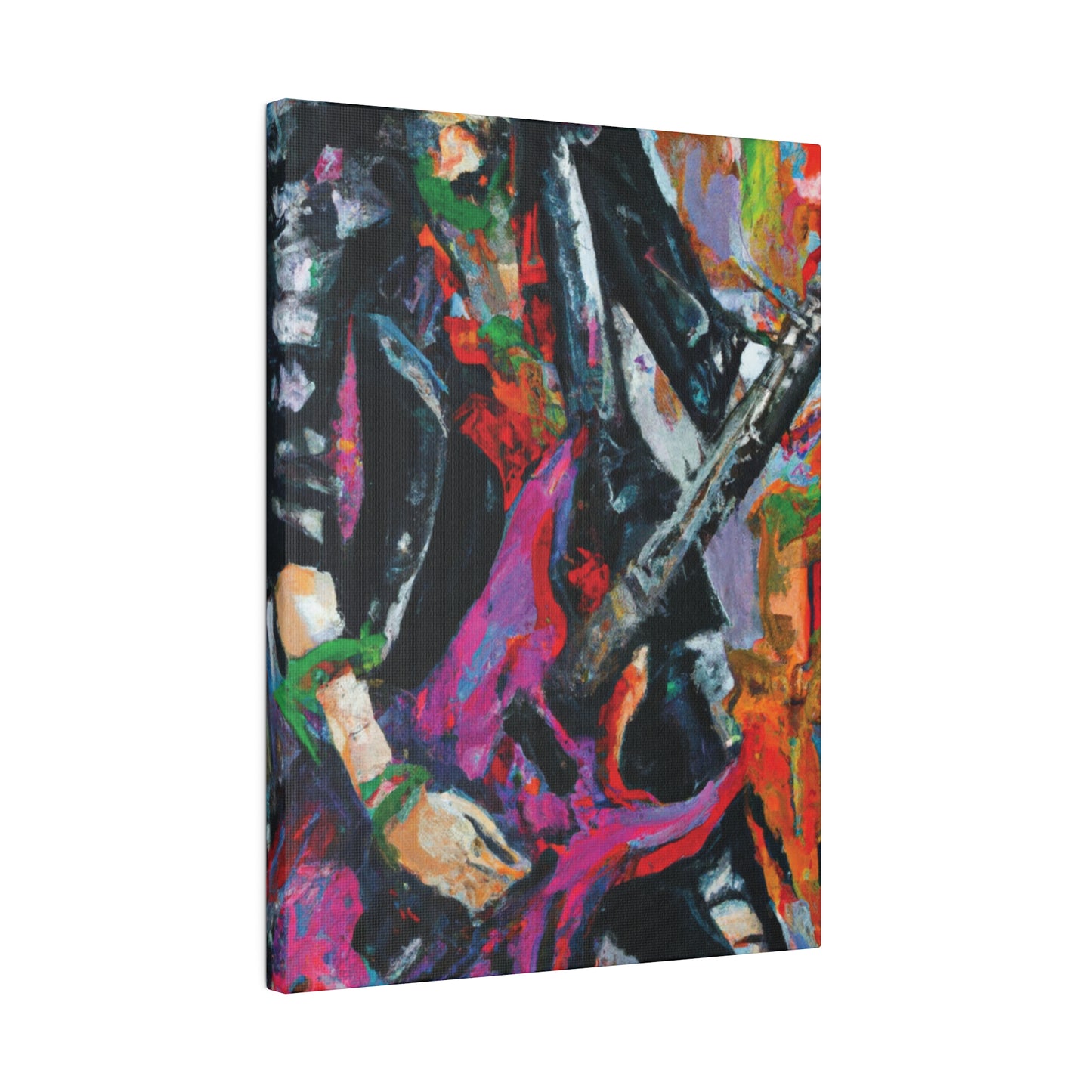 3622Z - Rockstar Oil Painting Style Print | Poster | Home Decor | Wall Art | Music Art | Canvas