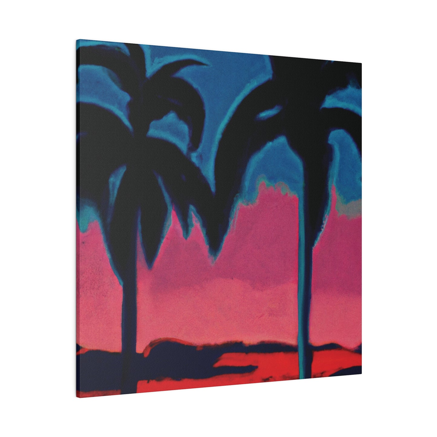 2545B - Miami Beach Sunset Painting Print | Miami | Beach | Sunset | Poster | Home Decor | Wall Art | Canvas