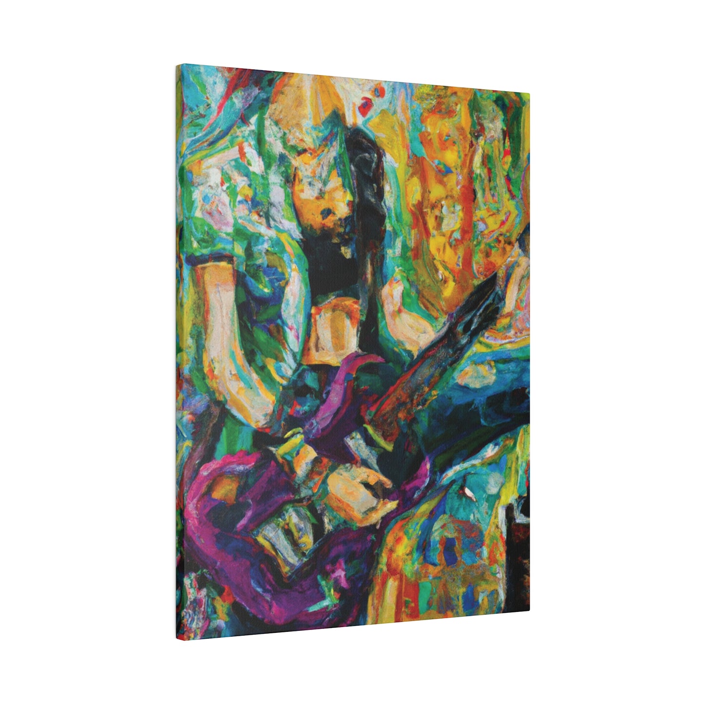 7362Z - Rockstar Oil Painting Style Print | Poster | Home Decor | Wall Art | Music Art | Canvas