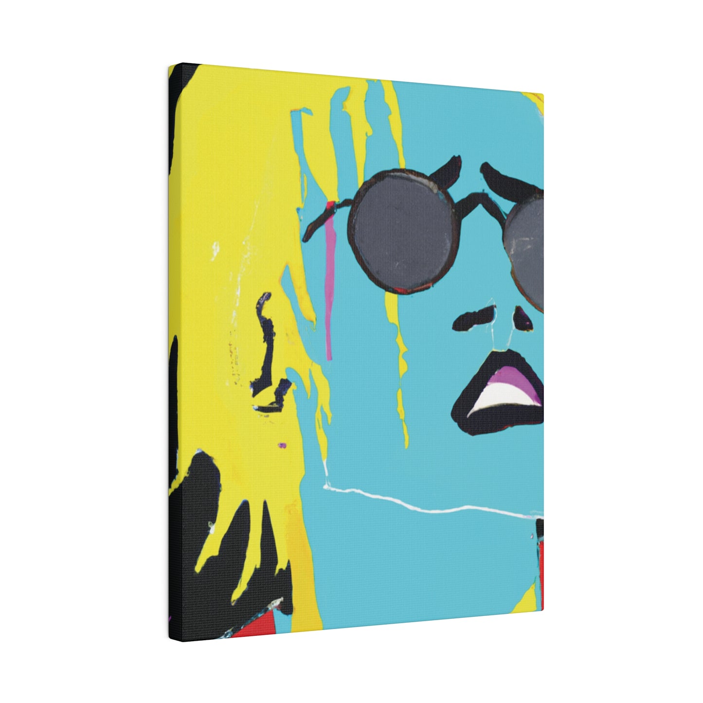 3863S - Rockstar Painting Print | Face | Abstract | Poster | Home Decor | Wall Art | Music Art | Canvas