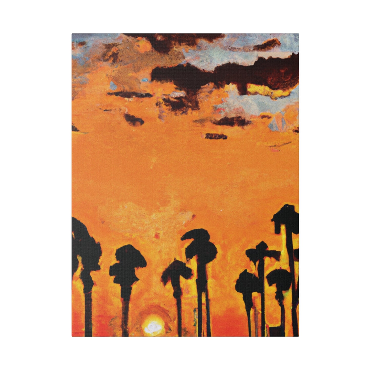 3231S - Miami Beach Sunset Painting Print | Miami | Beach | Sunset | Poster | Home Decor | Wall Art | Canvas