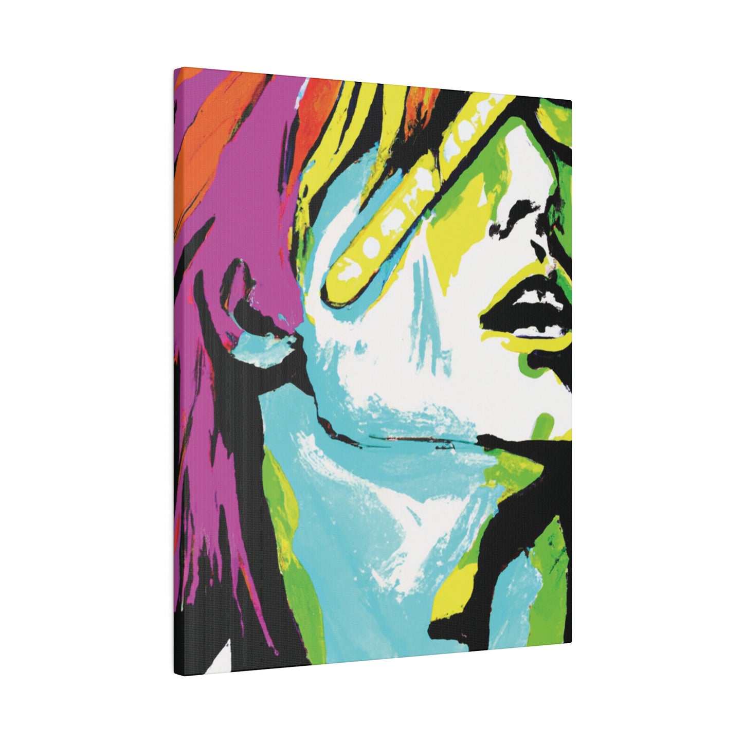 2120E - Rockstar Painting Print | Face | Abstract | Poster | Home Decor | Wall Art | Music Art | Canvas