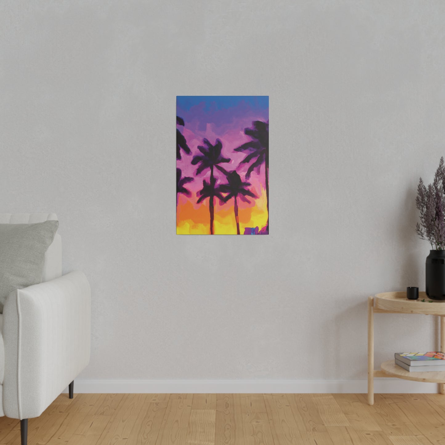 7395T - Miami Beach Sunset Painting Print | Miami | Beach | Sunset | Poster | Home Decor | Wall Art | Canvas