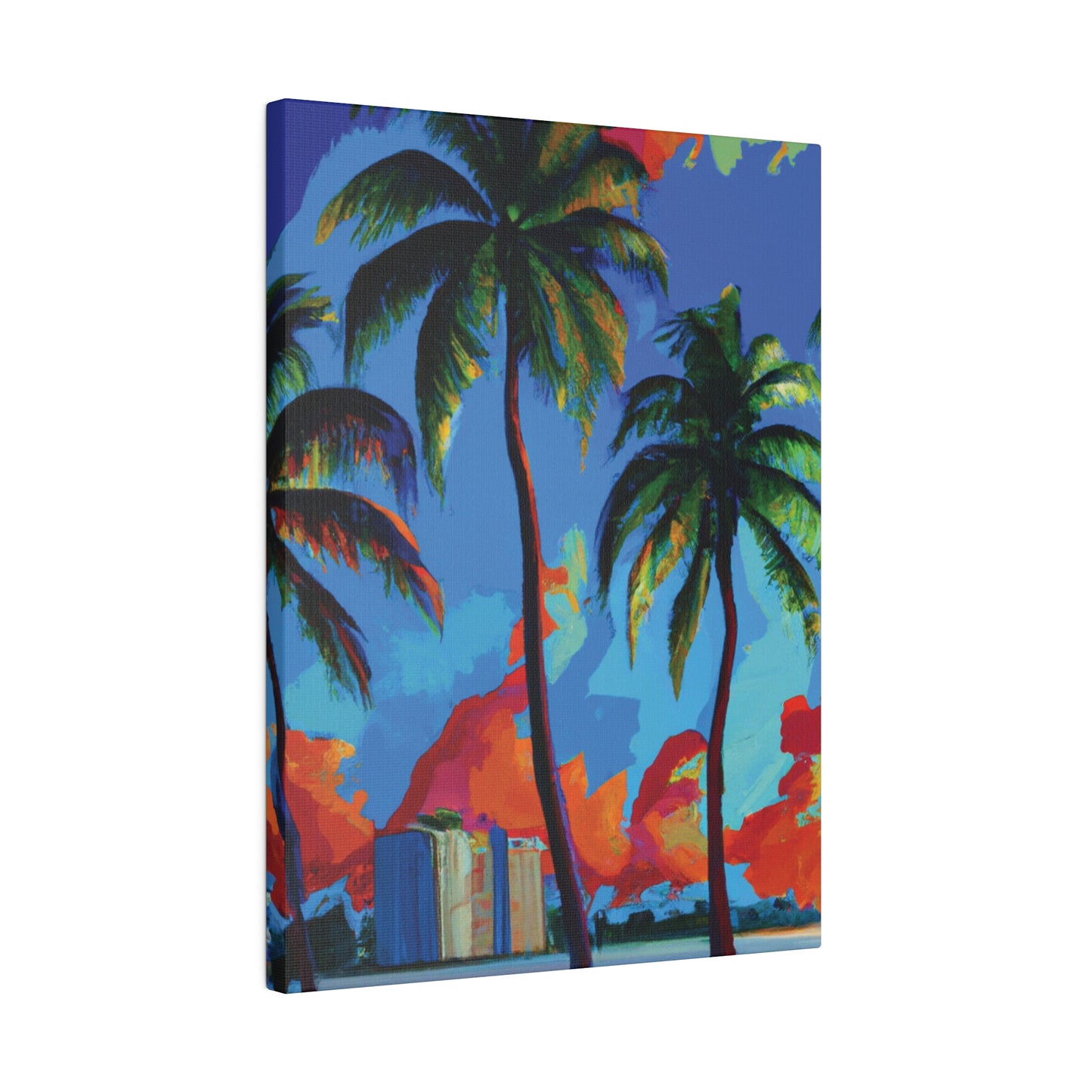 7382G - Miami Beach Sunset Painting Print | Miami | Beach | Sunset | Poster | Home Decor | Wall Art | Canvas