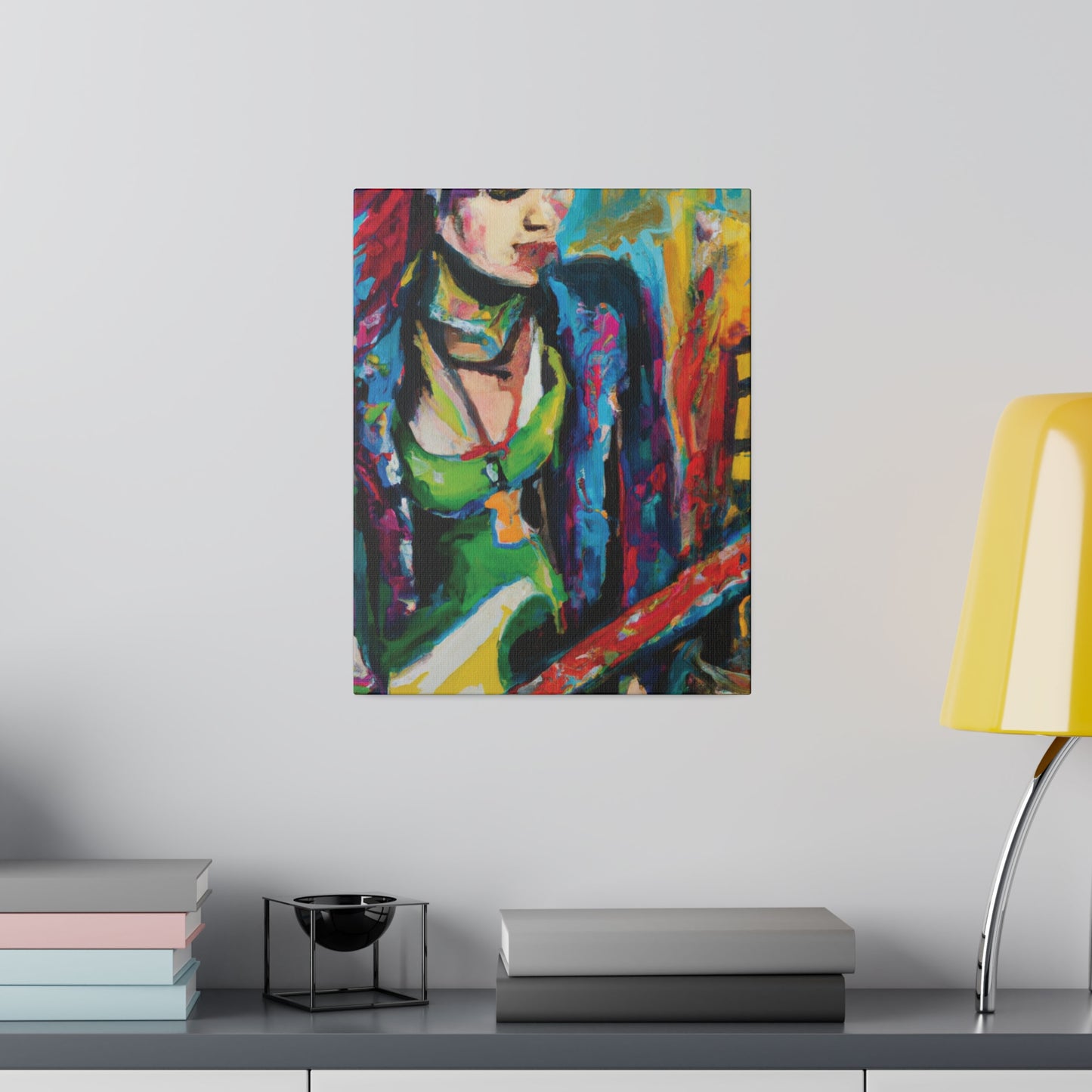 8561U - Rockstar Oil Painting Style Print | Poster | Home Decor | Wall Art | Music Art | Canvas