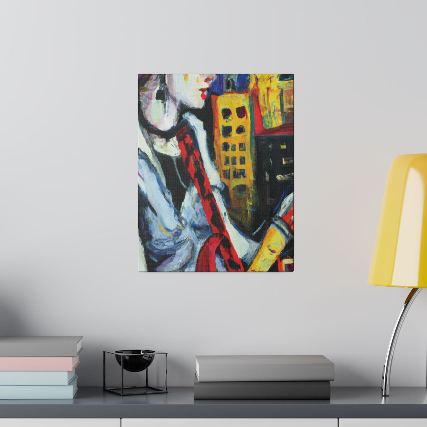 4053F - Rockstar Oil Painting Style Print | Poster | Home Decor | Wall Art | Music Art | Canvas