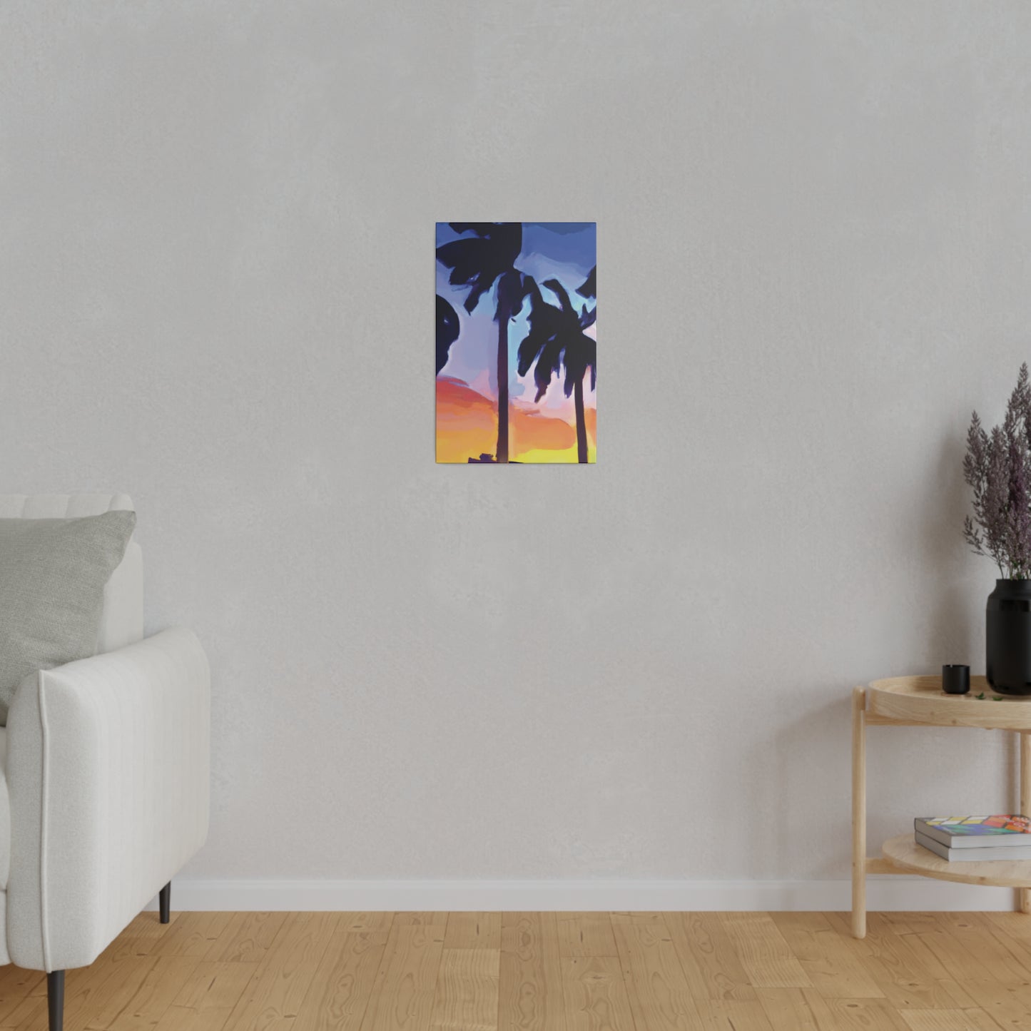 8208A - Miami Beach Sunset Painting Print | Miami | Beach | Sunset | Poster | Home Decor | Wall Art | Canvas