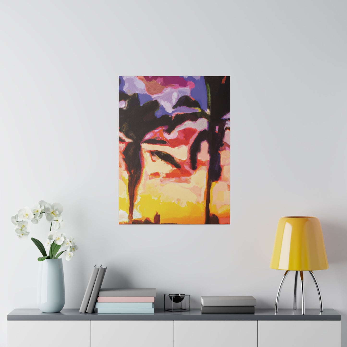 1138H - Miami Beach Sunset Painting Print | Miami | Beach | Sunset | Poster | Home Decor | Wall Art | Canvas