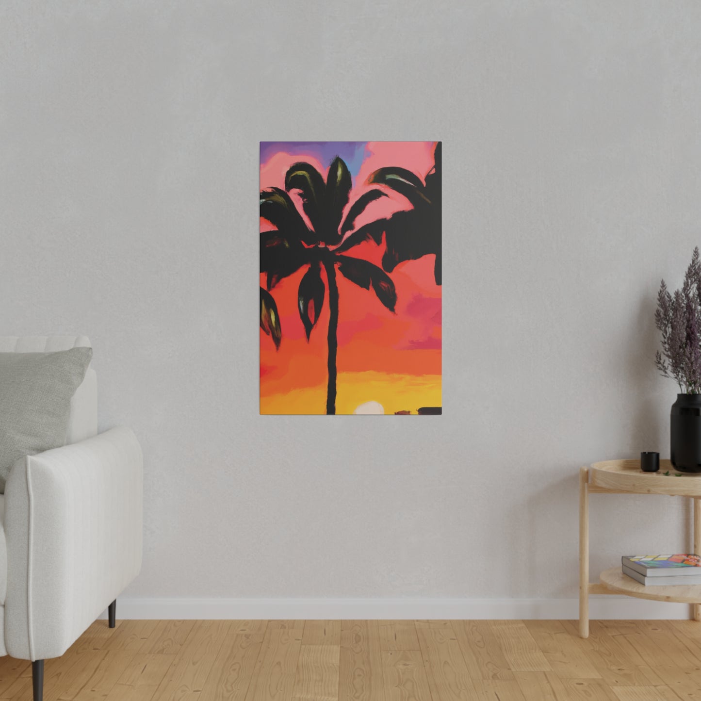 8093Z - Miami Beach Sunset Painting Print | Miami | Beach | Sunset | Poster | Home Decor | Wall Art | Canvas