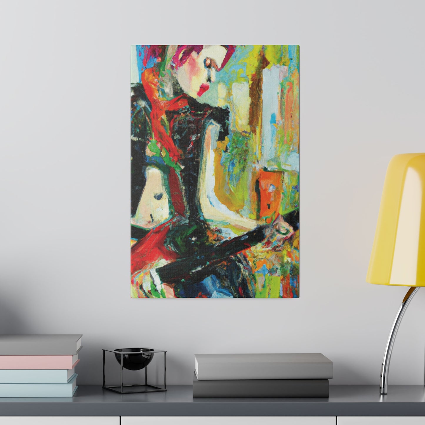 4824H - Rockstar Oil Painting Style Print | Poster | Home Decor | Wall Art | Music Art | Canvas