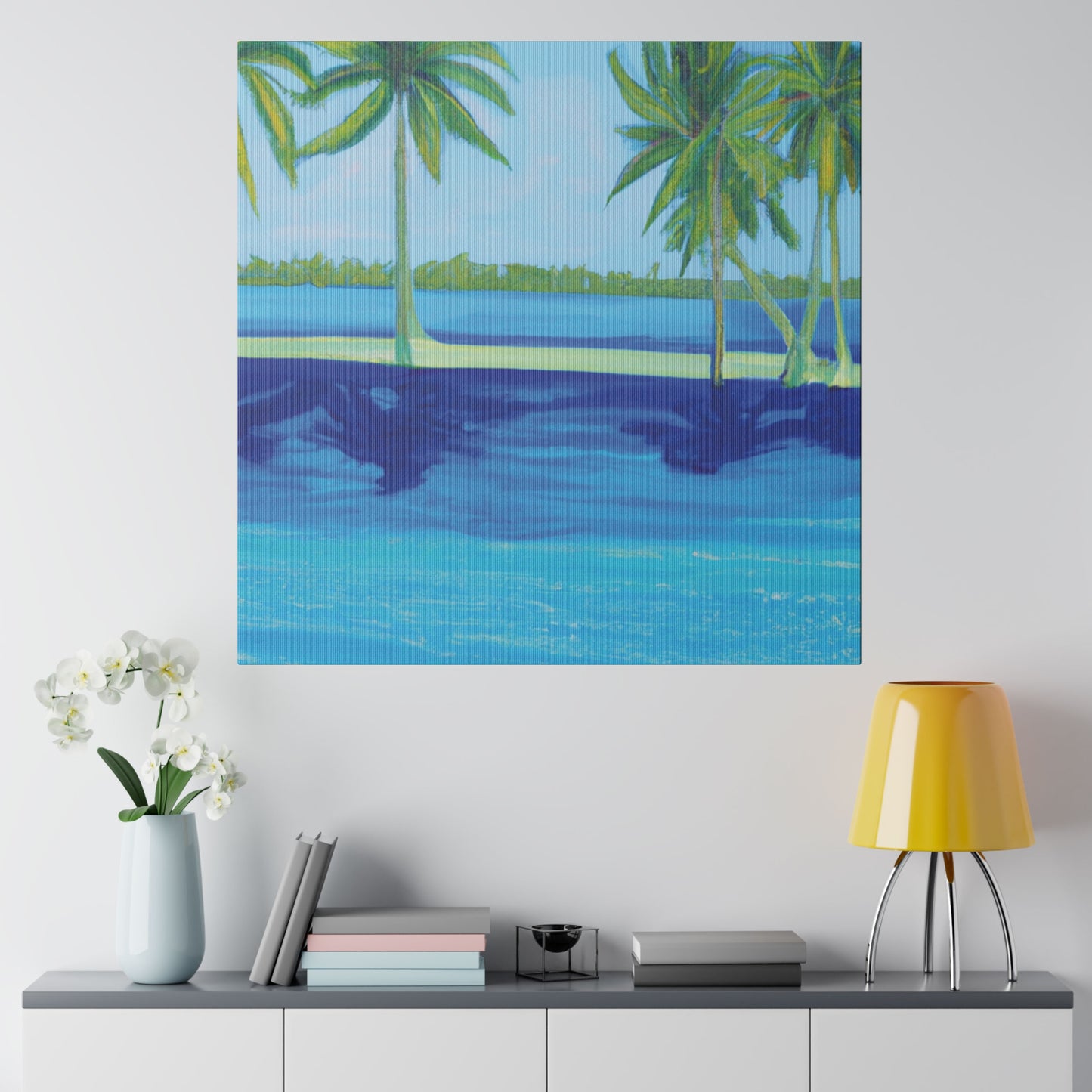 9589F - Bahamas Ocean Painting Print | Bahamas | Ocean | Beach | Poster | Home Decor | Wall Art | Canvas