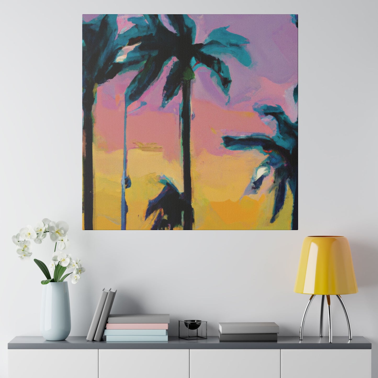 510K - Miami Beach Sunset Painting Print | Miami | Beach | Sunset | Poster | Home Decor | Wall Art | Canvas